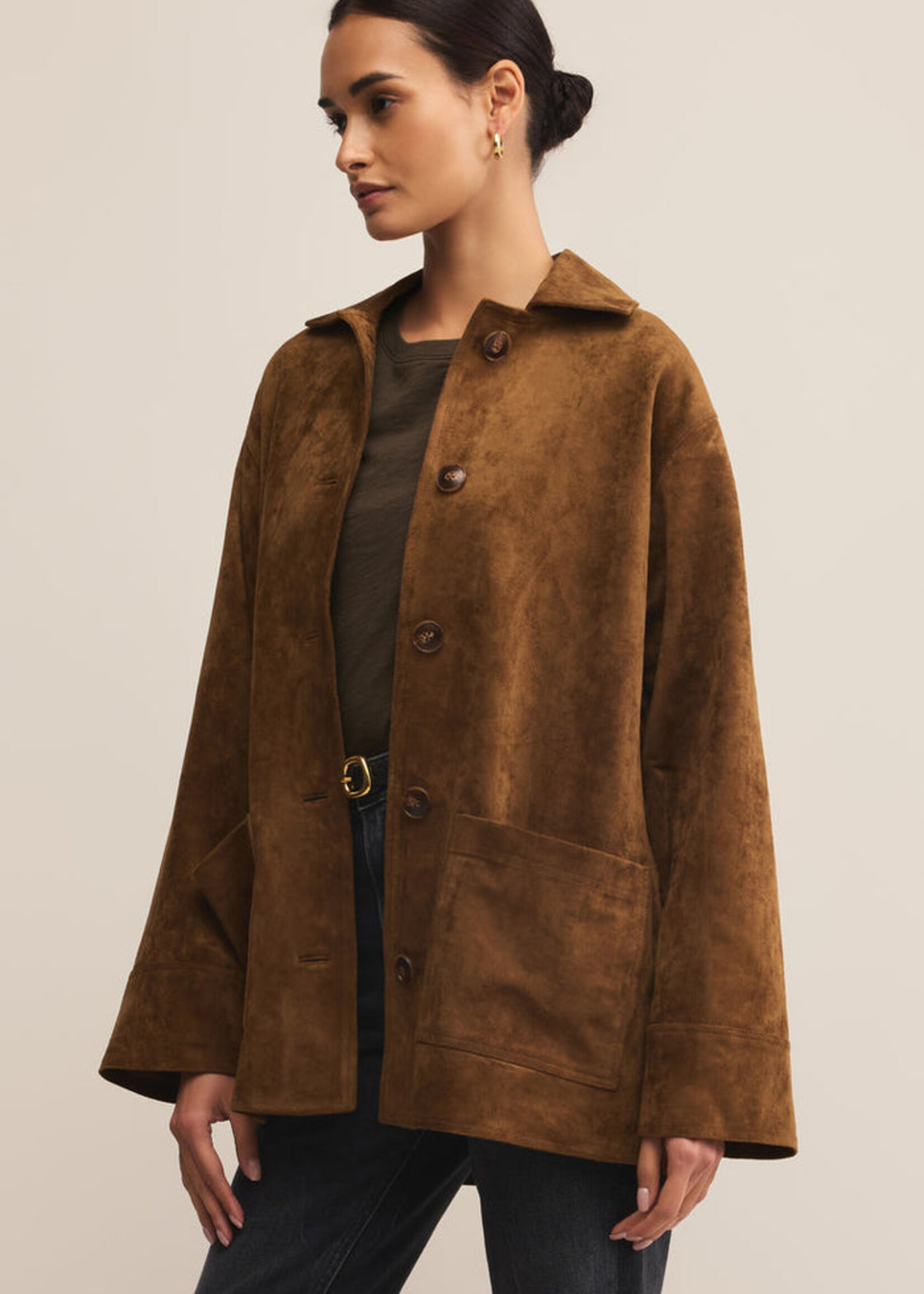 Z-Supply Z-Supply Manteau En Daim Decker - Coconut