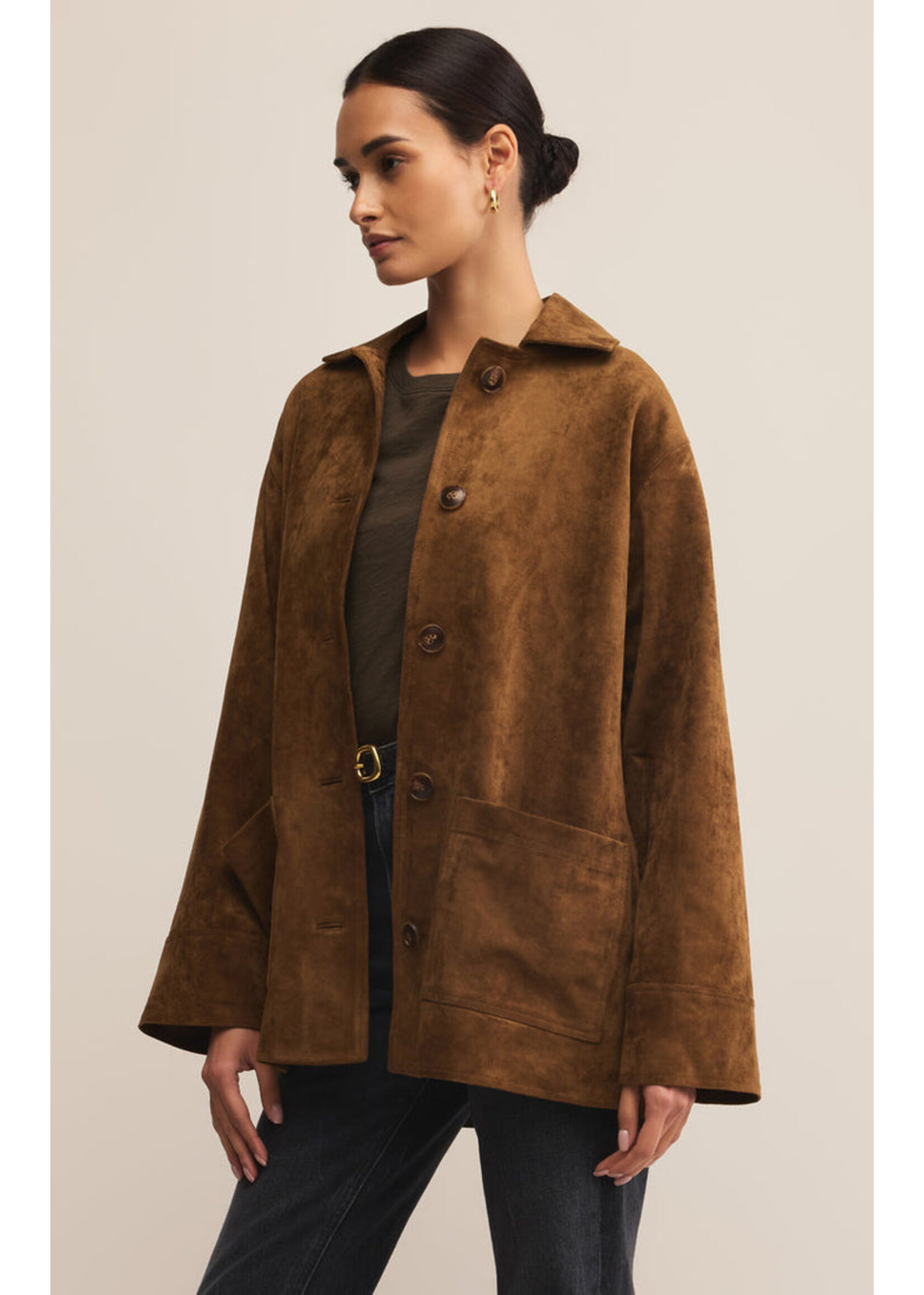 Z-Supply Z-Supply Manteau En Daim Decker - Coconut
