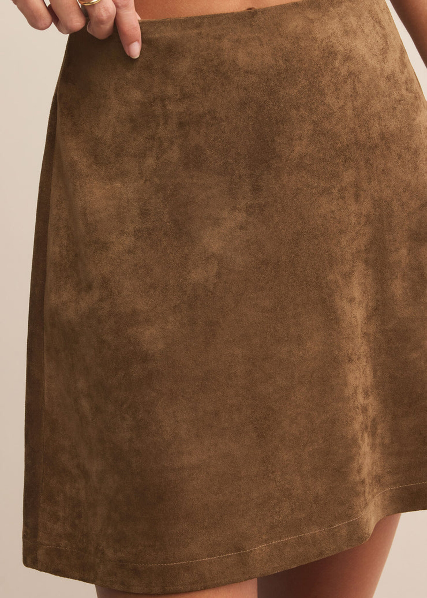 Z-Supply Z-Supply Ciera Suede Mini Skirt - Coconut