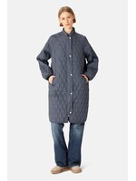 Ilse Jacobsen Ilse Jacobsen Long Quilt Coat - Ombre Blue