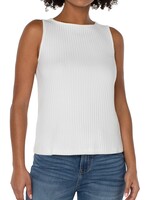 Liverpool Liverpool High Boatneck Knit Top - Snow