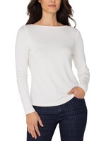 Liverpool Liverpool Haut En Tricot À Col Bateau LS - Washed Cream