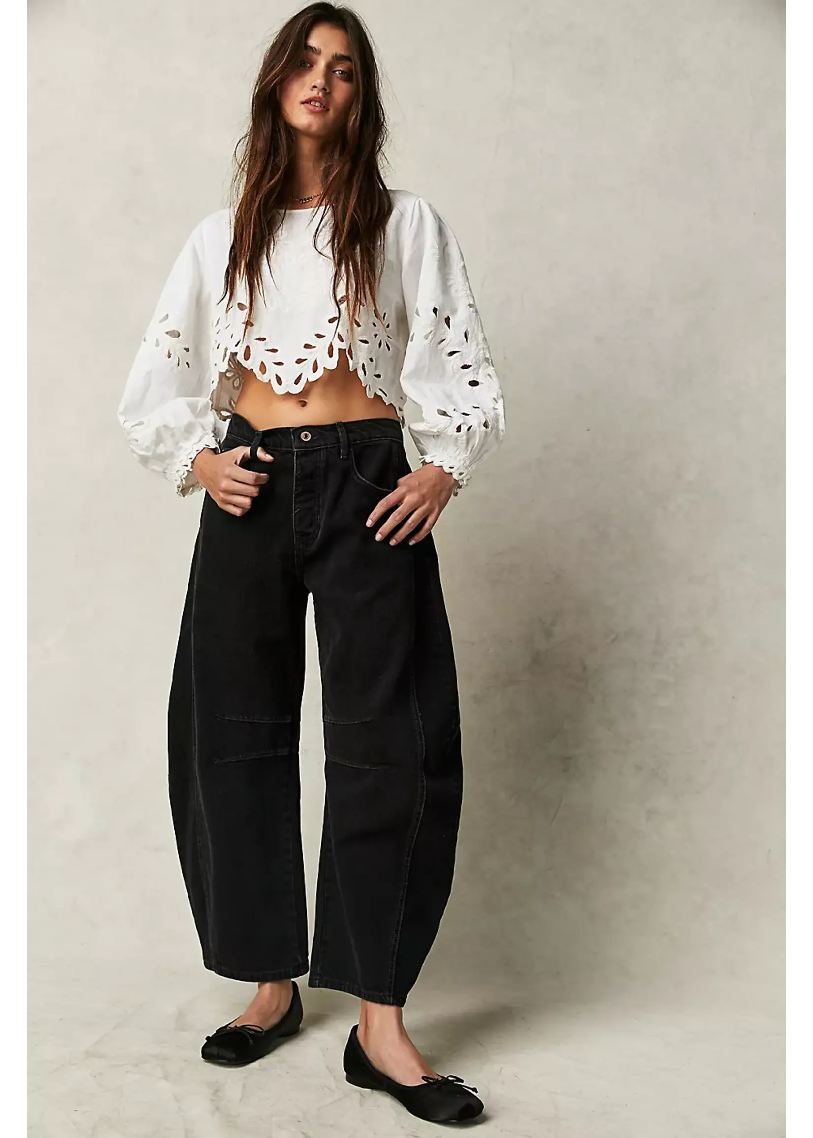 Free People Free People Barrel Mi-Hauteur Good Luck - Soundwave