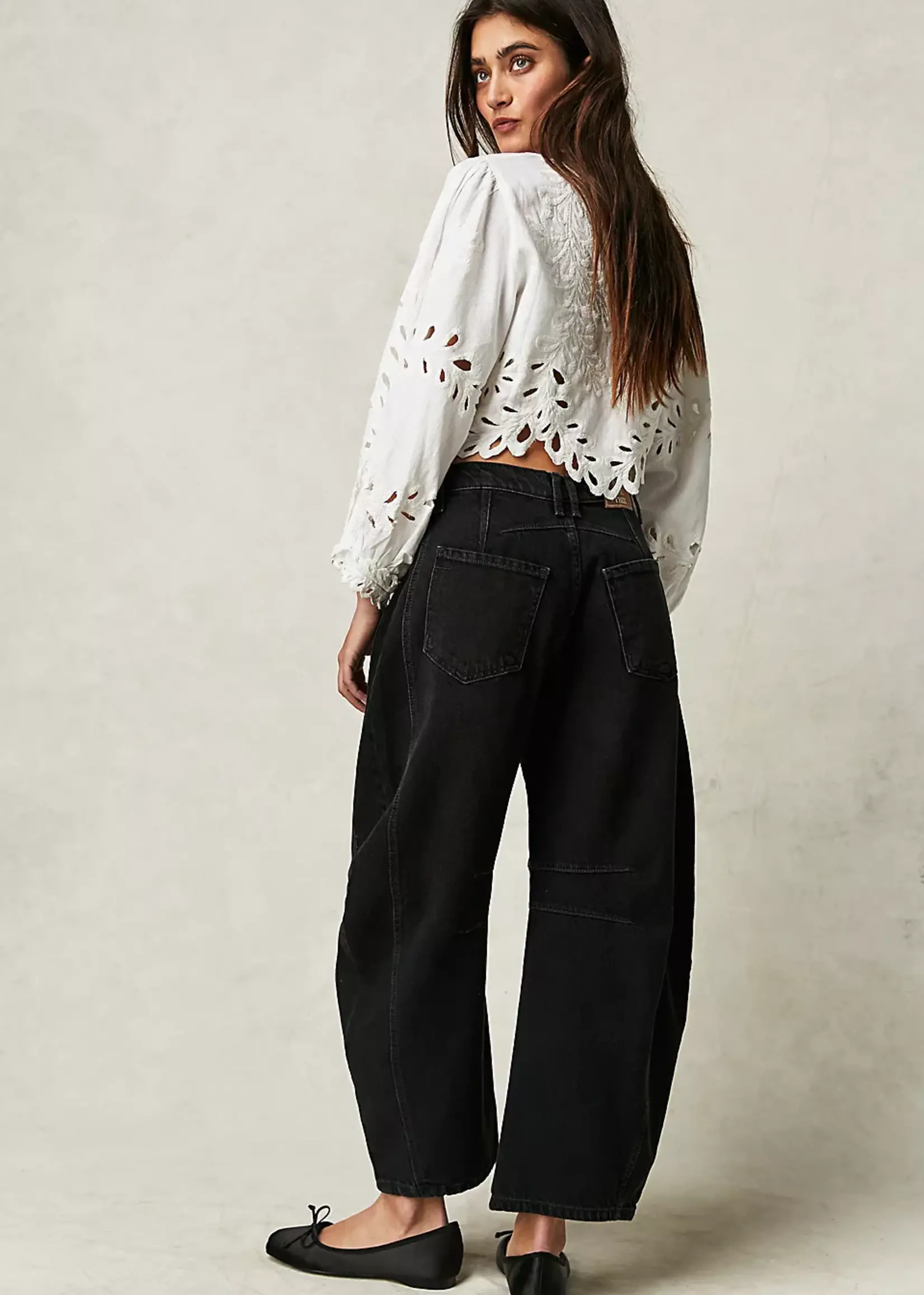 Free People Free People Good Luck Mid Rise Barrel - Soundwave