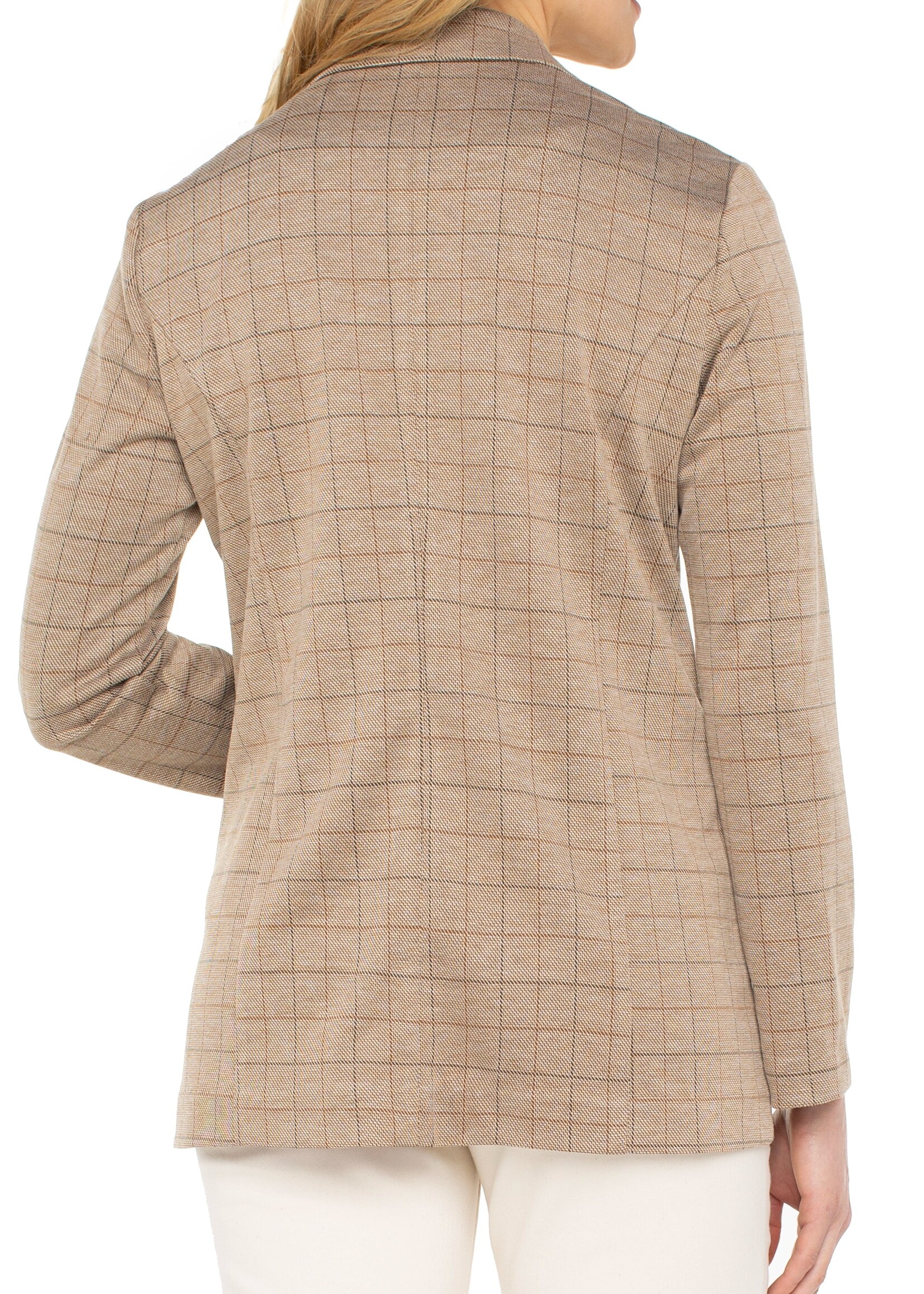 Liverpool Liverpool Blazer Boyfriend - Khaki Grid Check