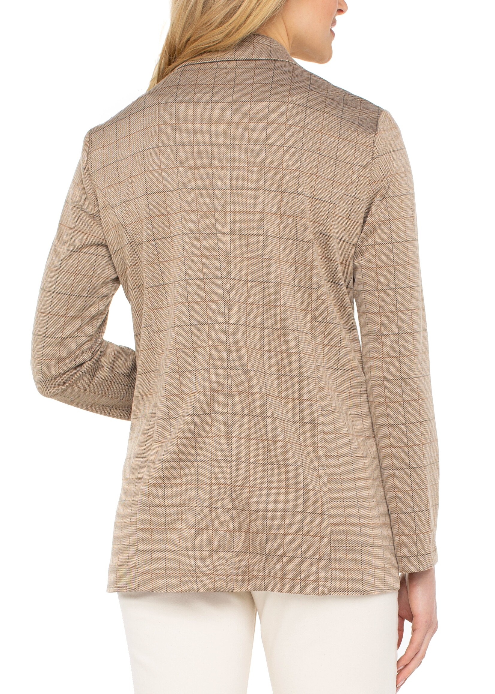 Liverpool Liverpool Blazer Boyfriend - Khaki Grid Check