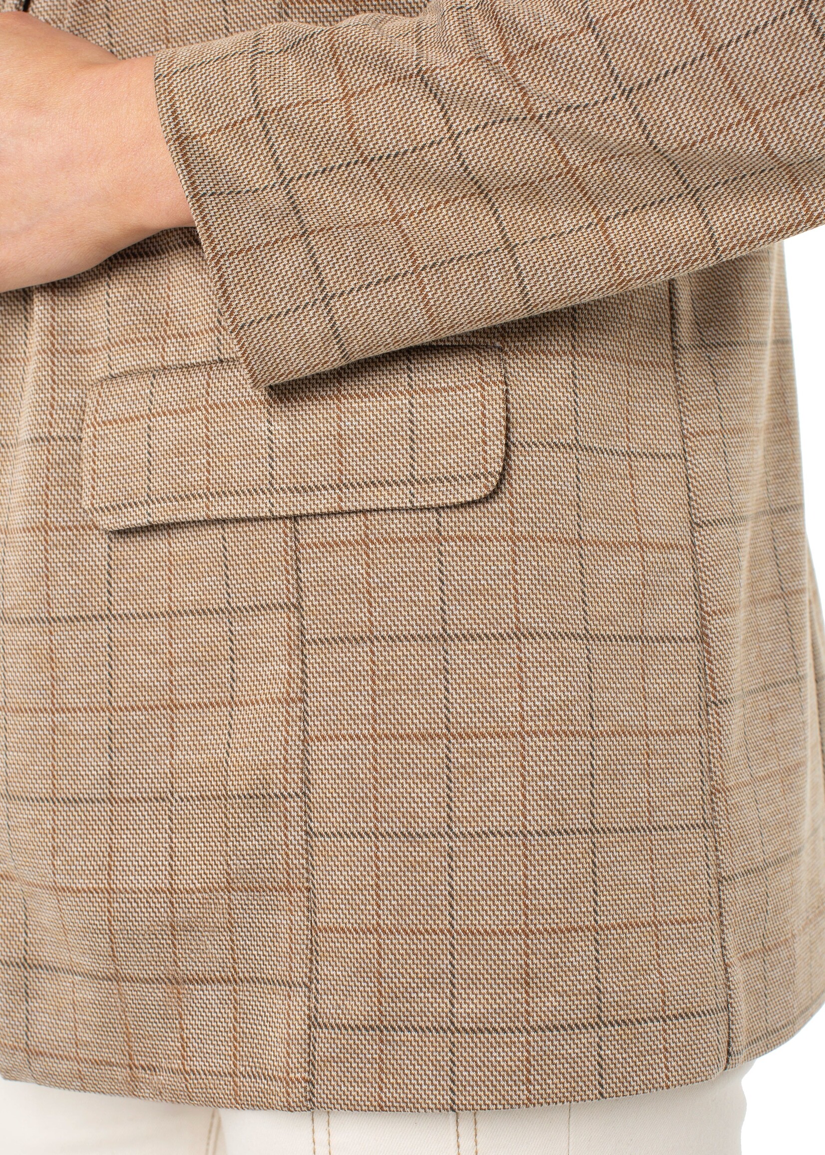 Liverpool Liverpool Blazer Boyfriend - Khaki Grid Check