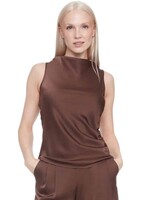 I love Tyler Madison Tyler Madison Veronica Sleeveless Top - Brown