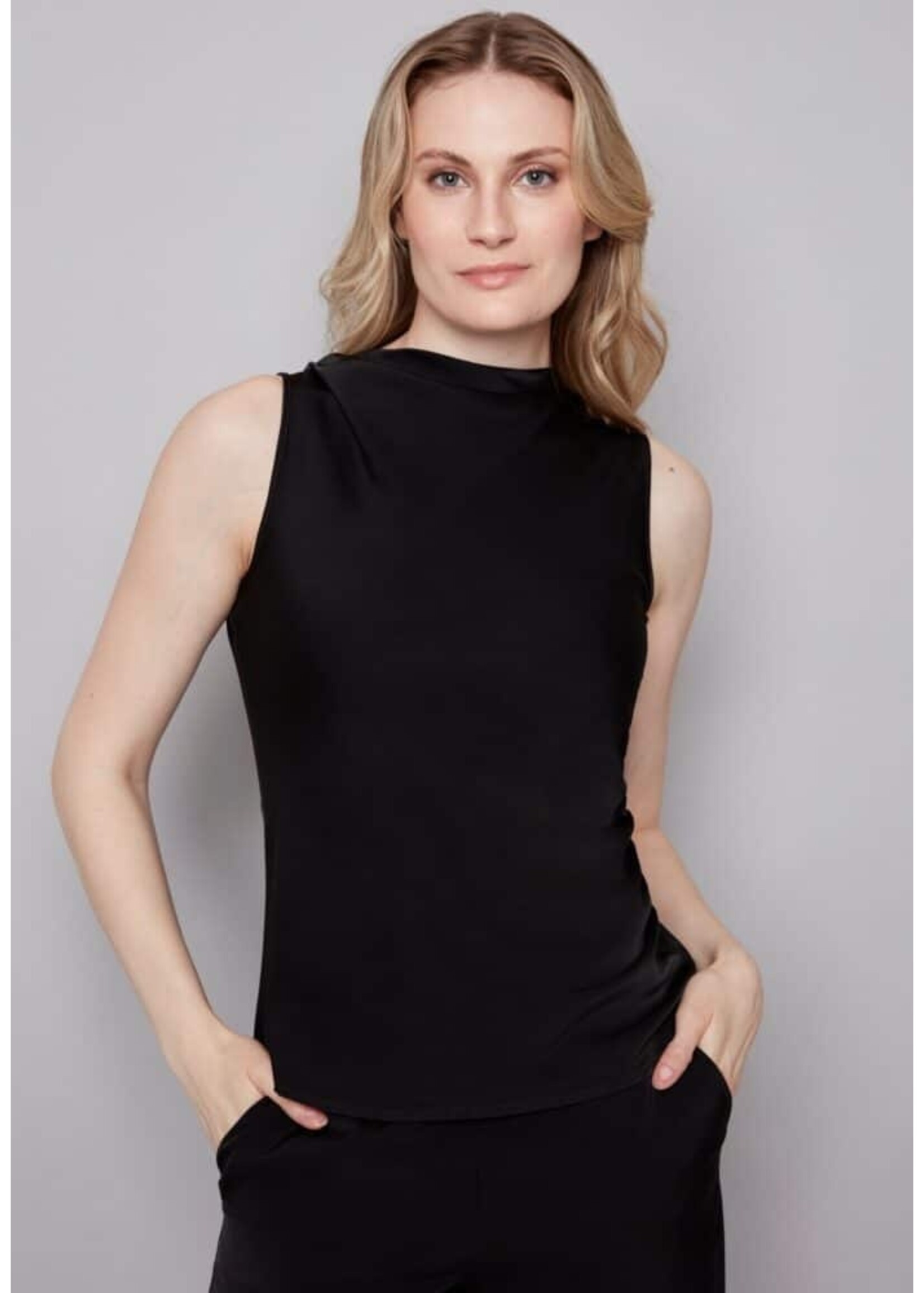 I love Tyler Madison Tyler Madison Veronica Sleeveless Top - Black