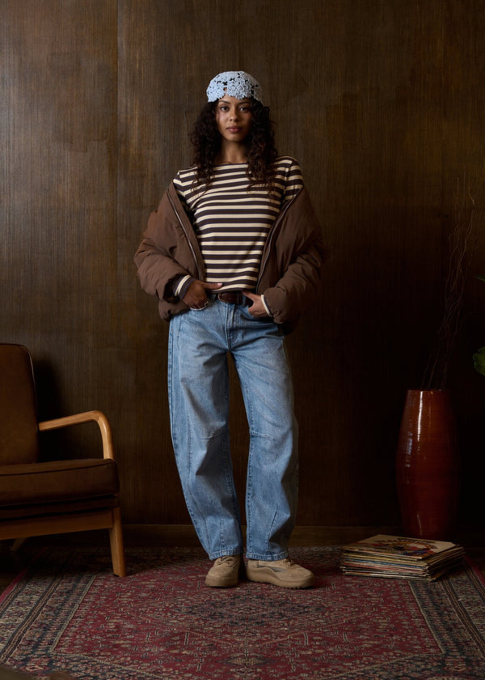 Kuwalla Kuwalla Jacqueline Barrel Leg - Mid Blue