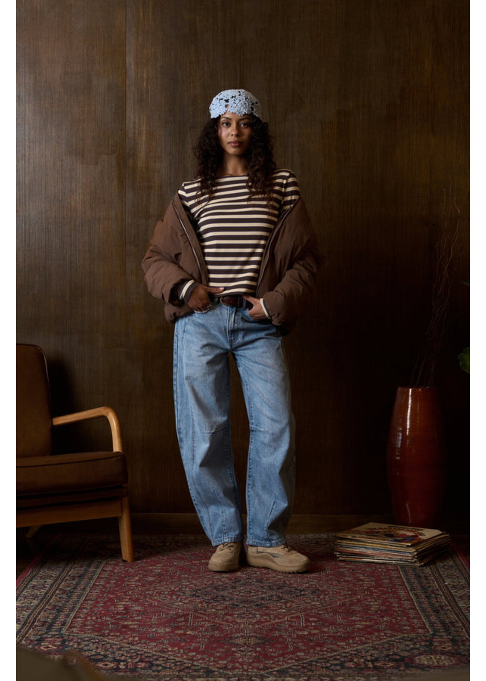 Kuwalla Kuwalla Jacqueline Barrel Leg - Mid Blue