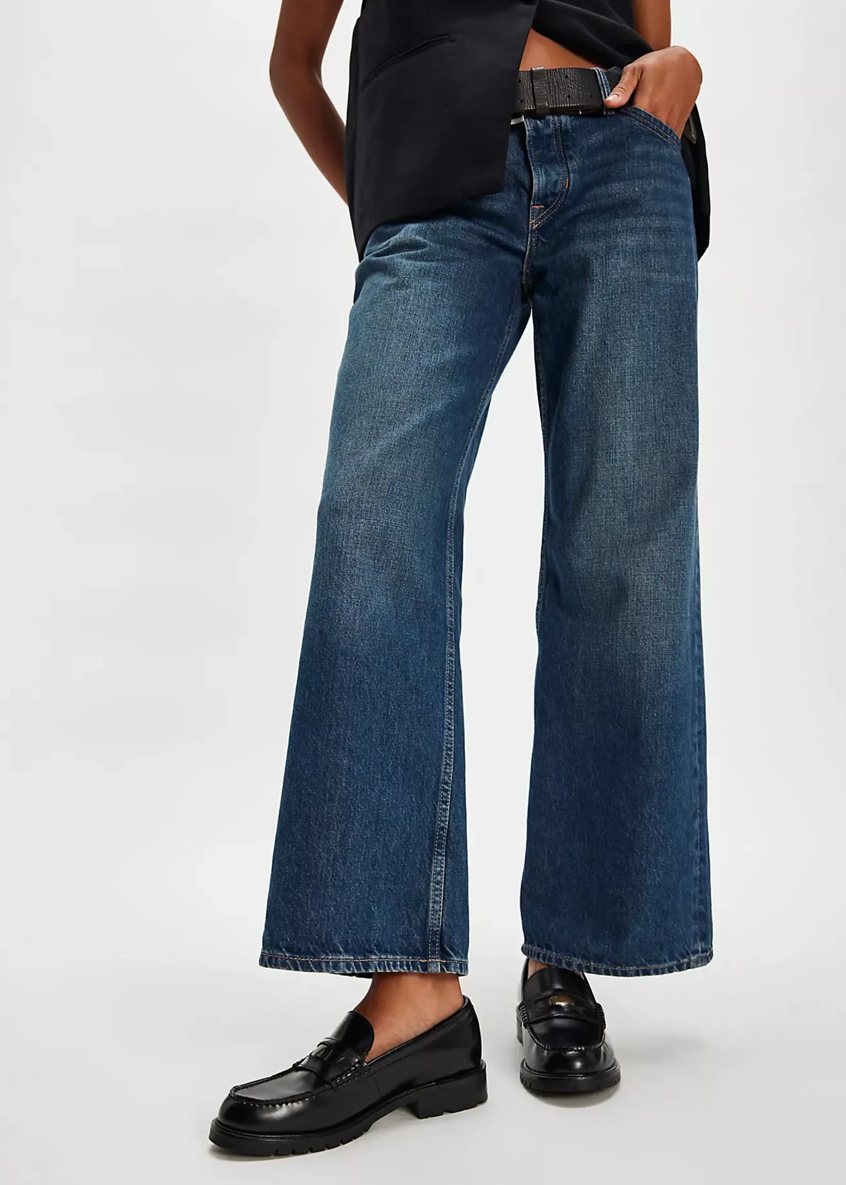 Free People Free People Mocassins Liv - Noir