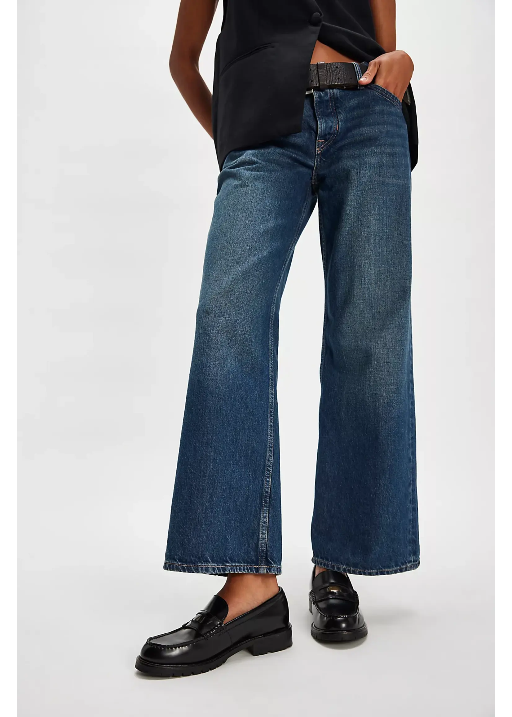 Free People Free People Mocassins Liv - Noir