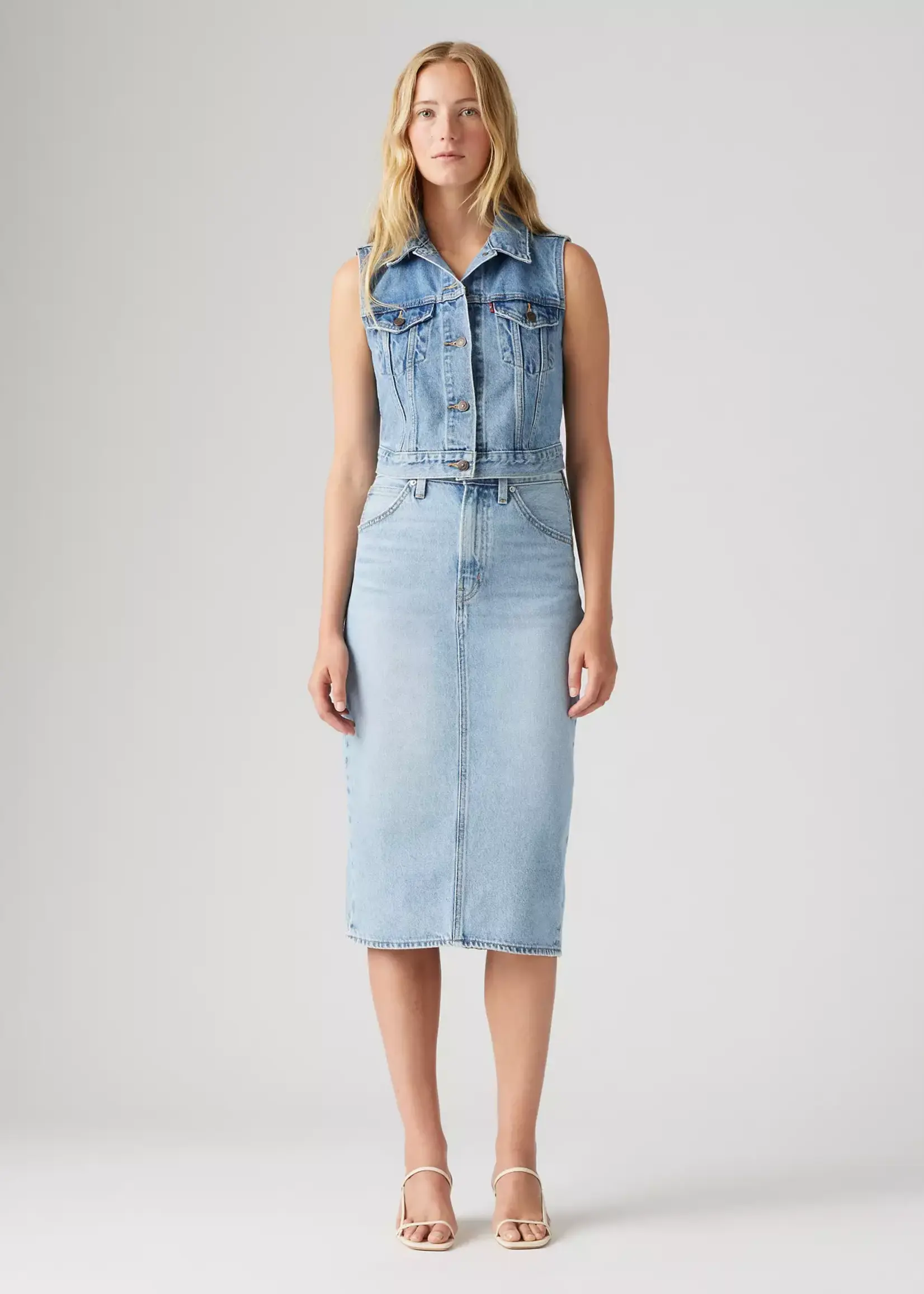 Levi's Levi's High Rise Slit Skirt - Riveting