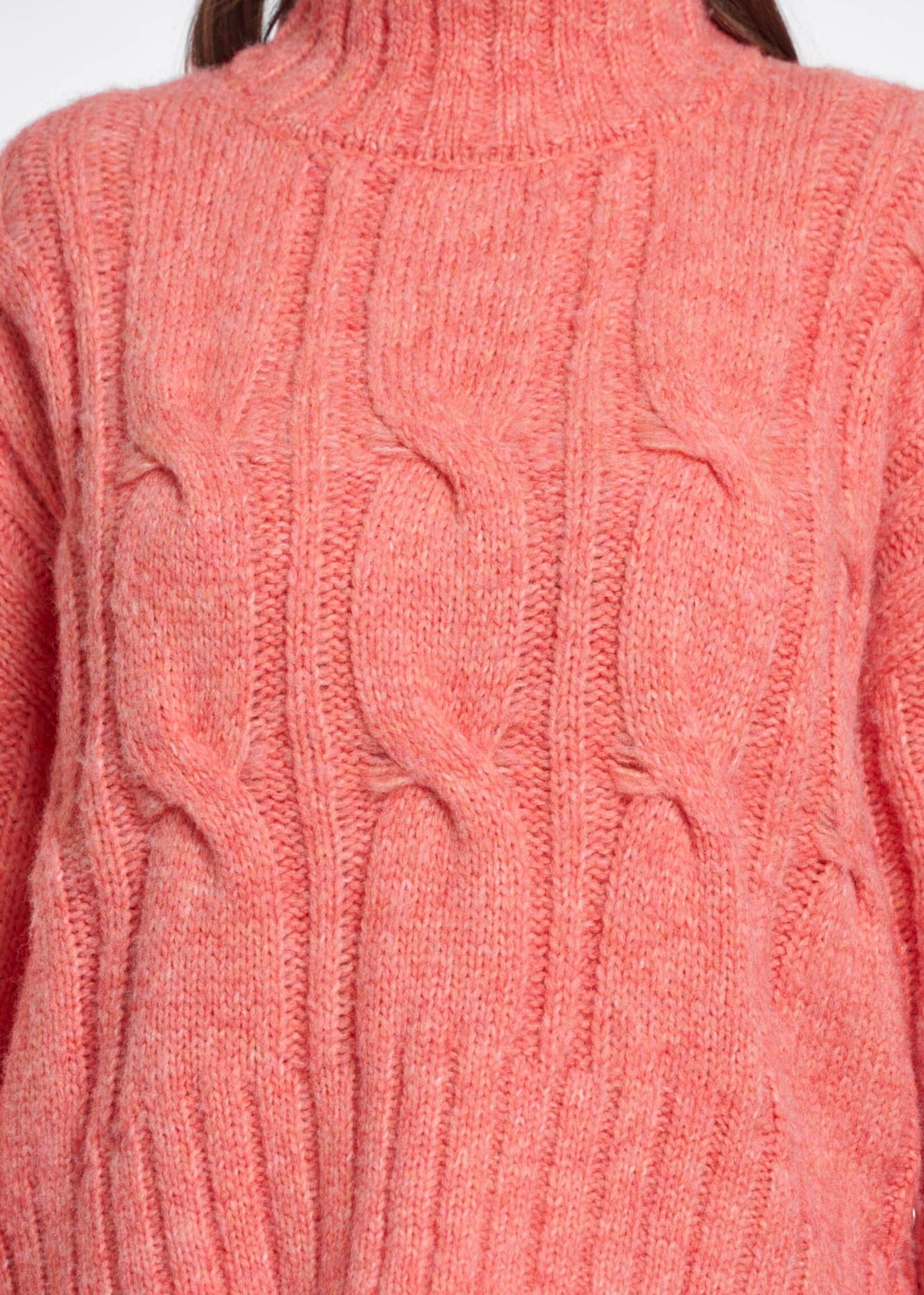 Rino & Pelle Rino & Pelle Taffie Sweater - Bright Coral Melange