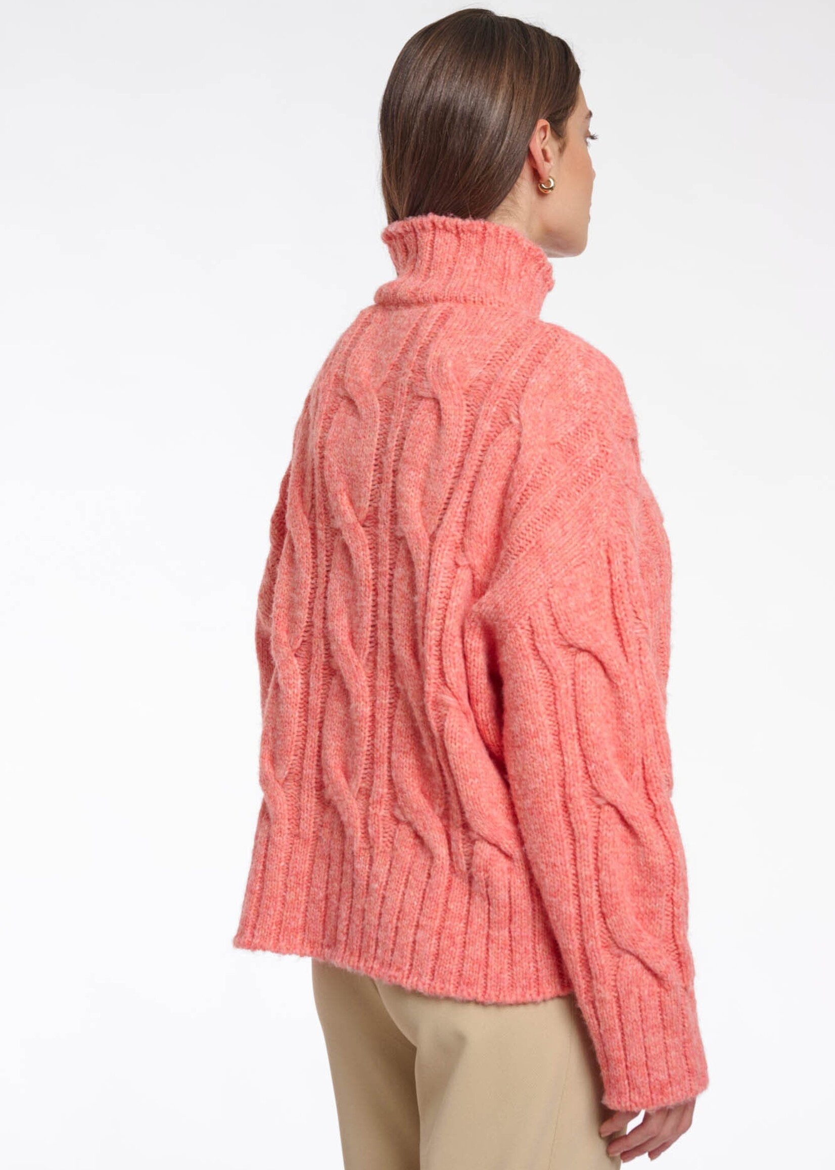 Rino & Pelle Rino & Pelle Taffie Sweater - Bright Coral Melange