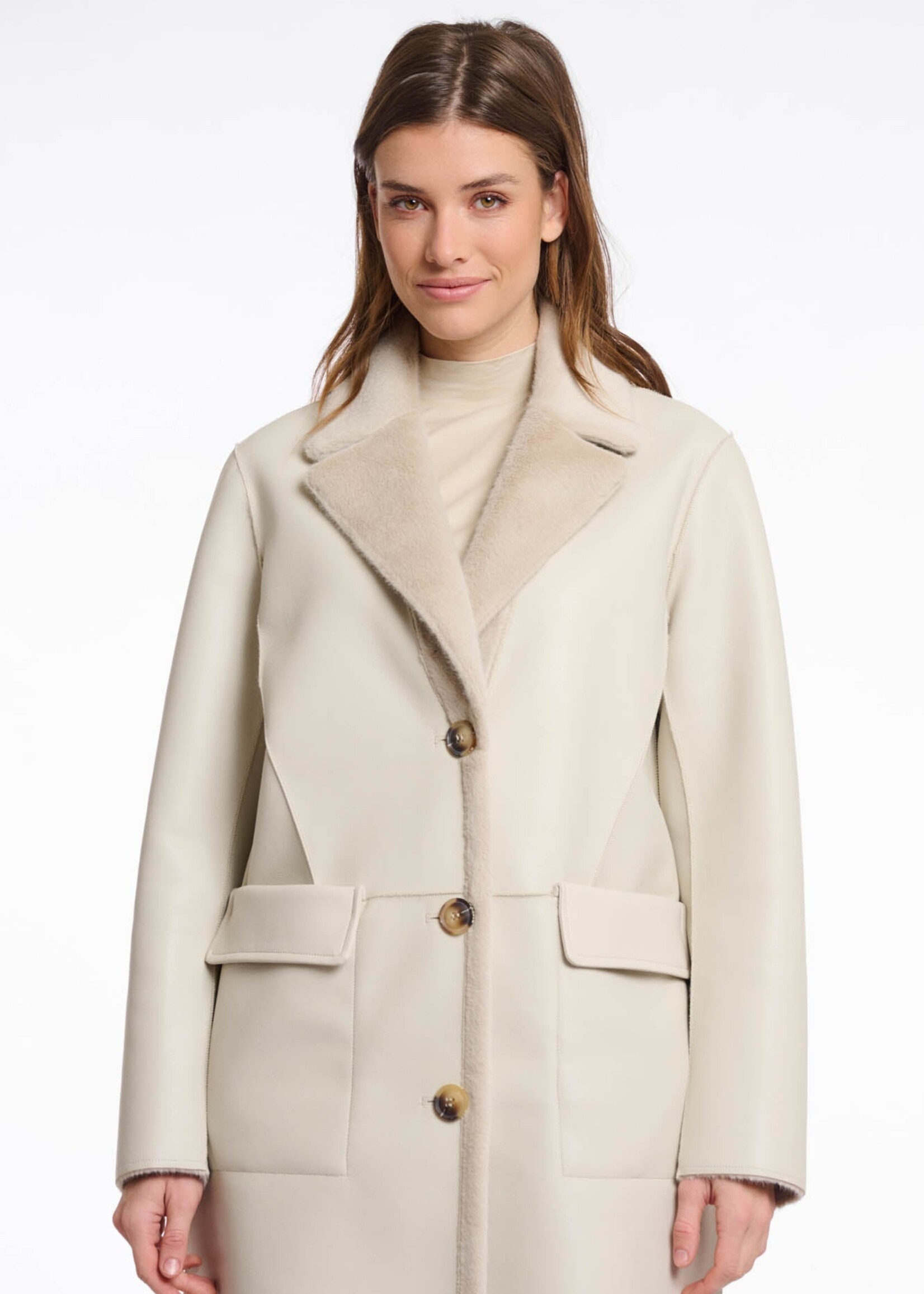 Rino & Pelle Rino & Pelle Tatiana Reversible Long Coat - Birch