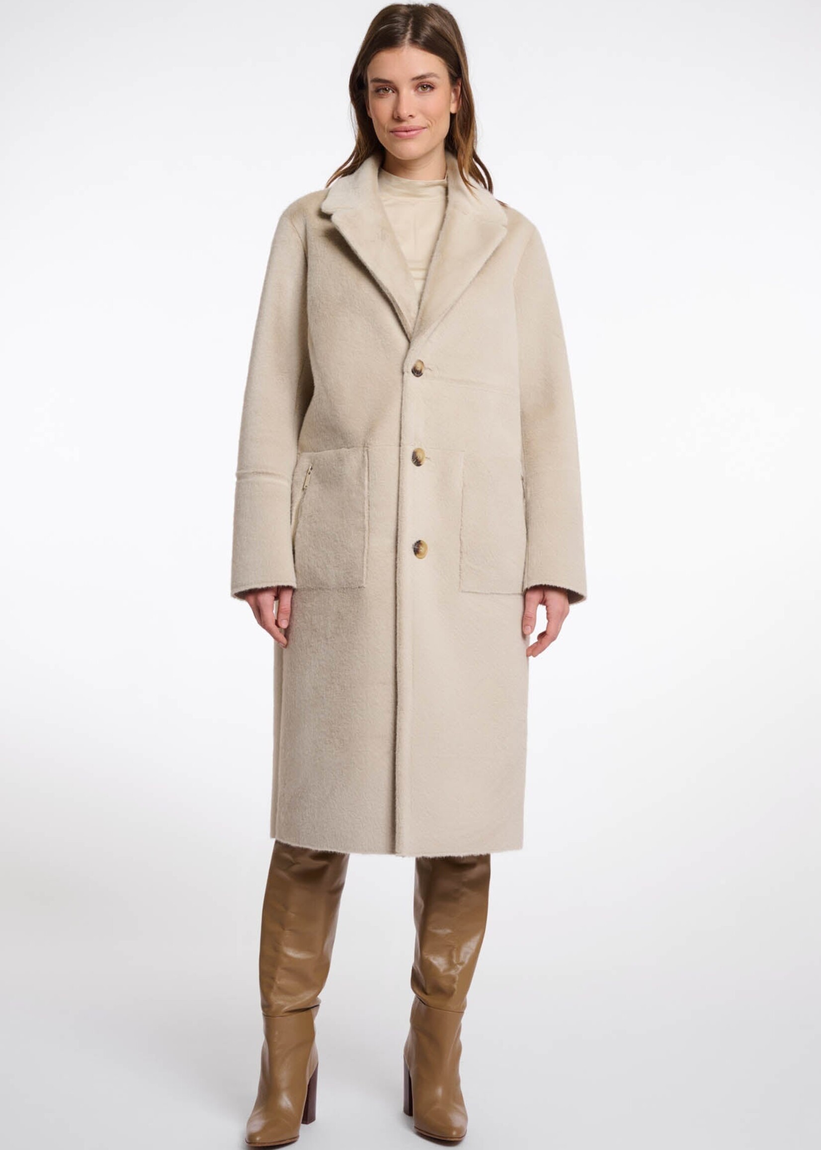 Rino & Pelle Rino & Pelle Tatiana Reversible Long Coat - Birch