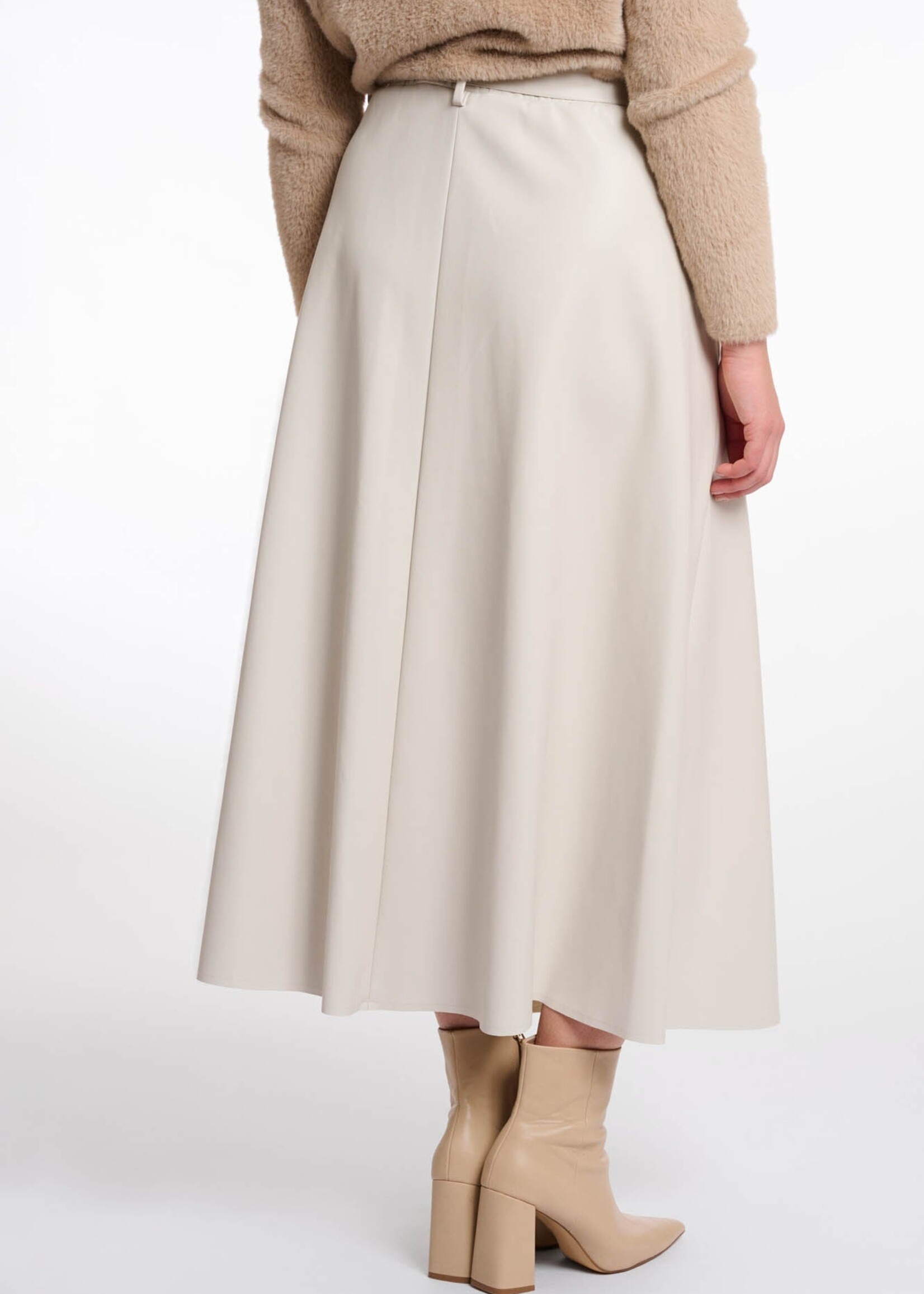 Rino & Pelle Rino & Pelle Chelsea Faux Leather Skirt - Birch