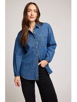 Gentle Fawn Chemise Boutonnée En Jean Whitney - Medium Wash