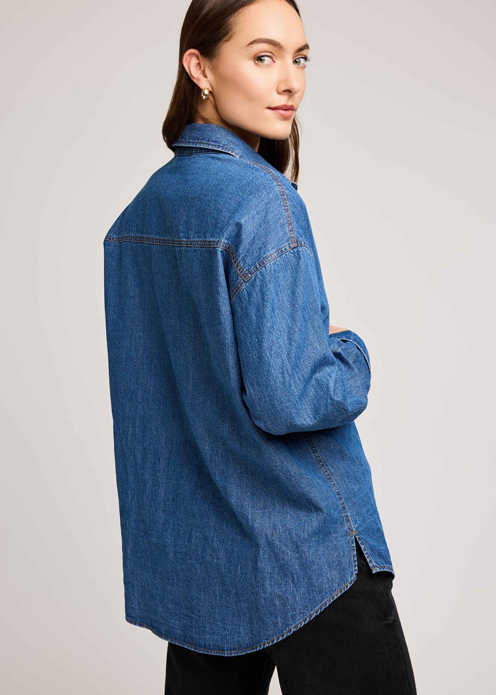 Gentle Fawn Whitney Denim Button Down Shirt - Medium Wash