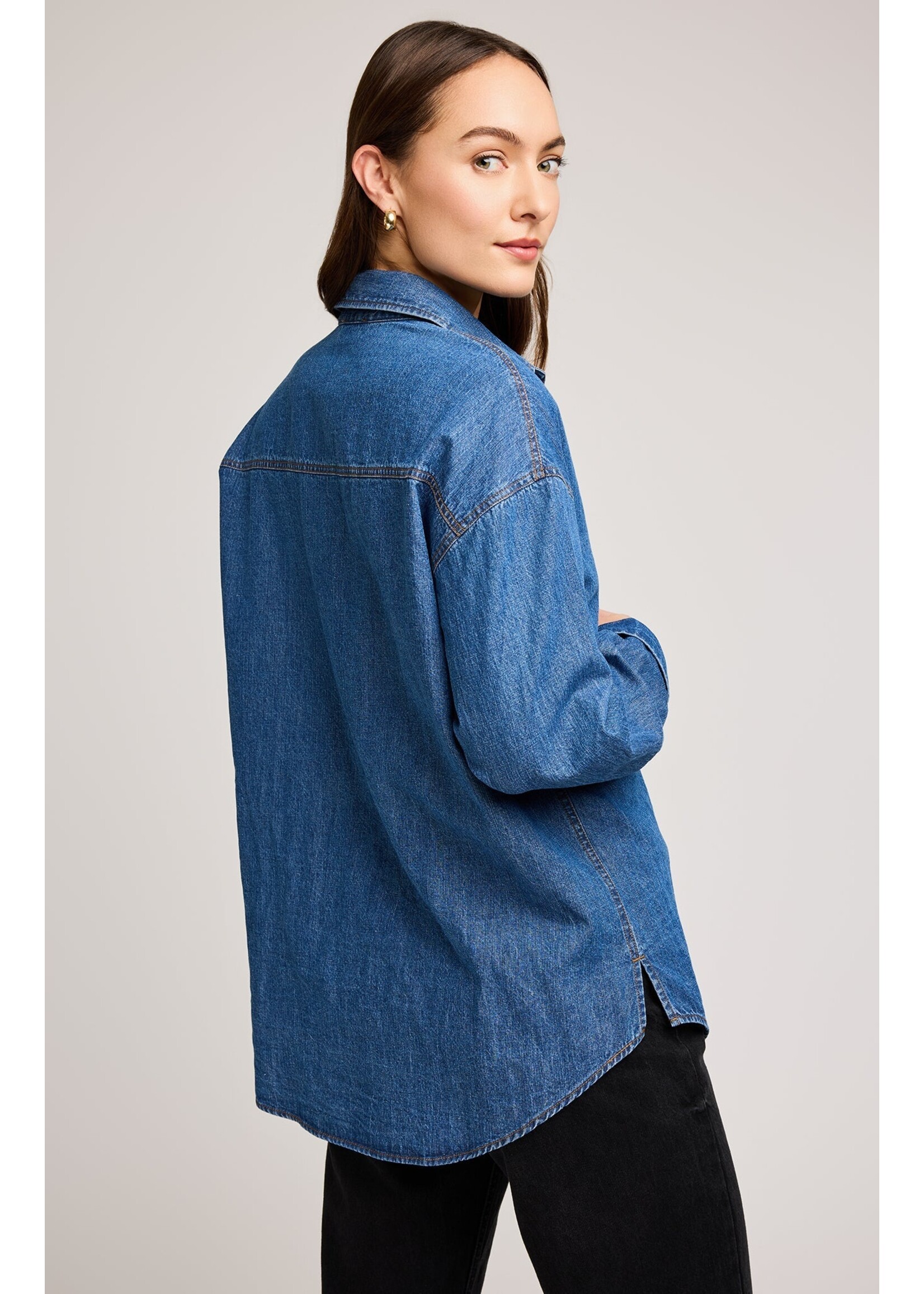Gentle Fawn Chemise Boutonnée En Jean Whitney - Medium Wash