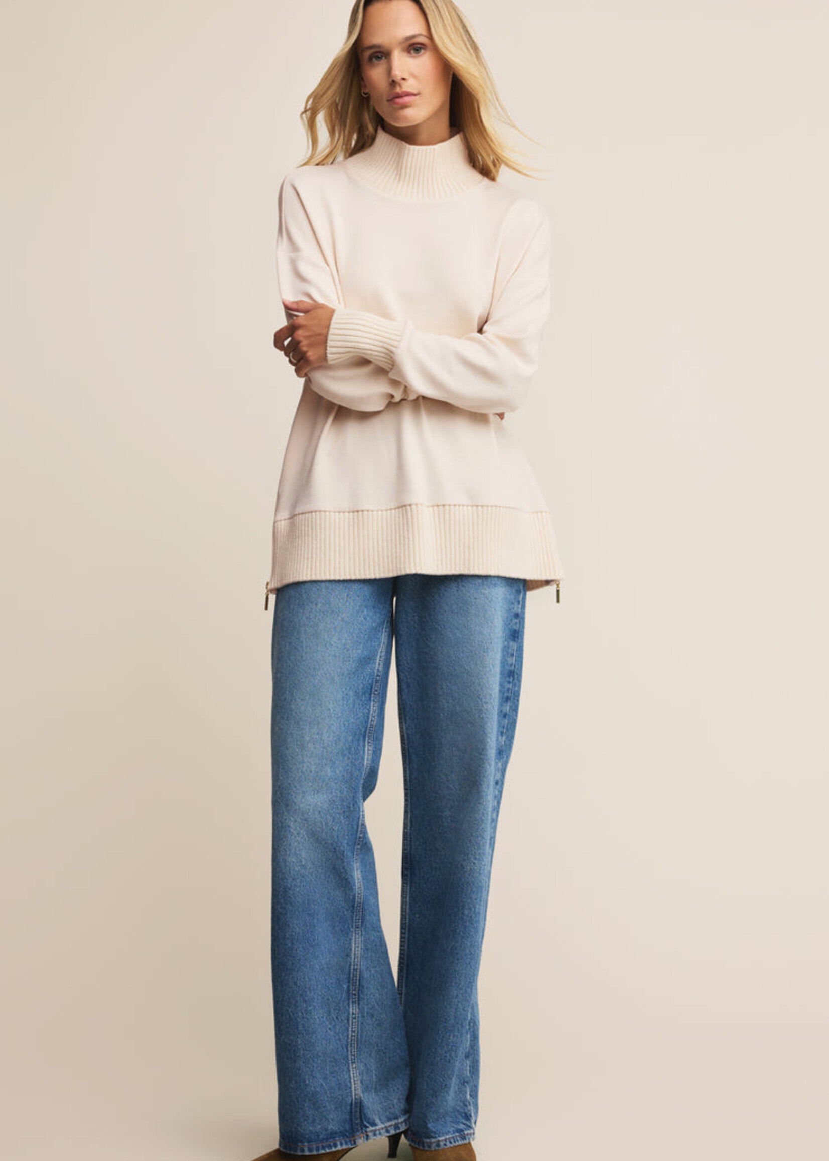 Z-Supply Z-Supply Sweat-Shirt Côtelé Sable - Warm White