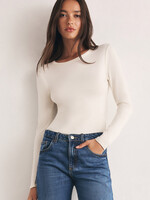 Z-Supply Z-Supply T-Shirt À Manches Longues Second Skin Crew - Cloud