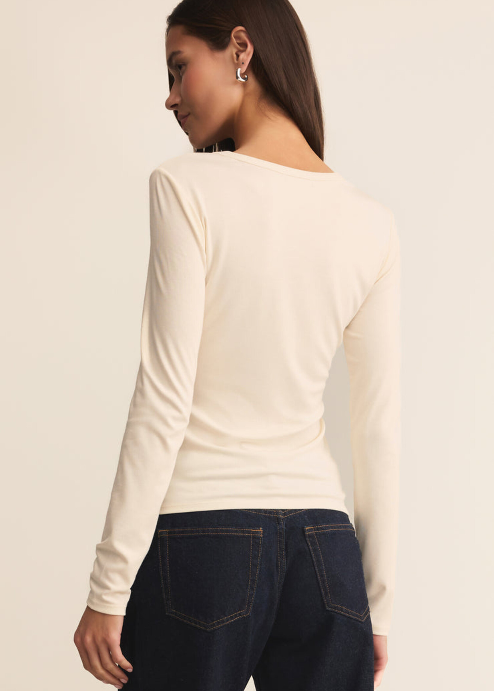 Z-Supply Z-Supply Second Skin Crew LS - Cloud