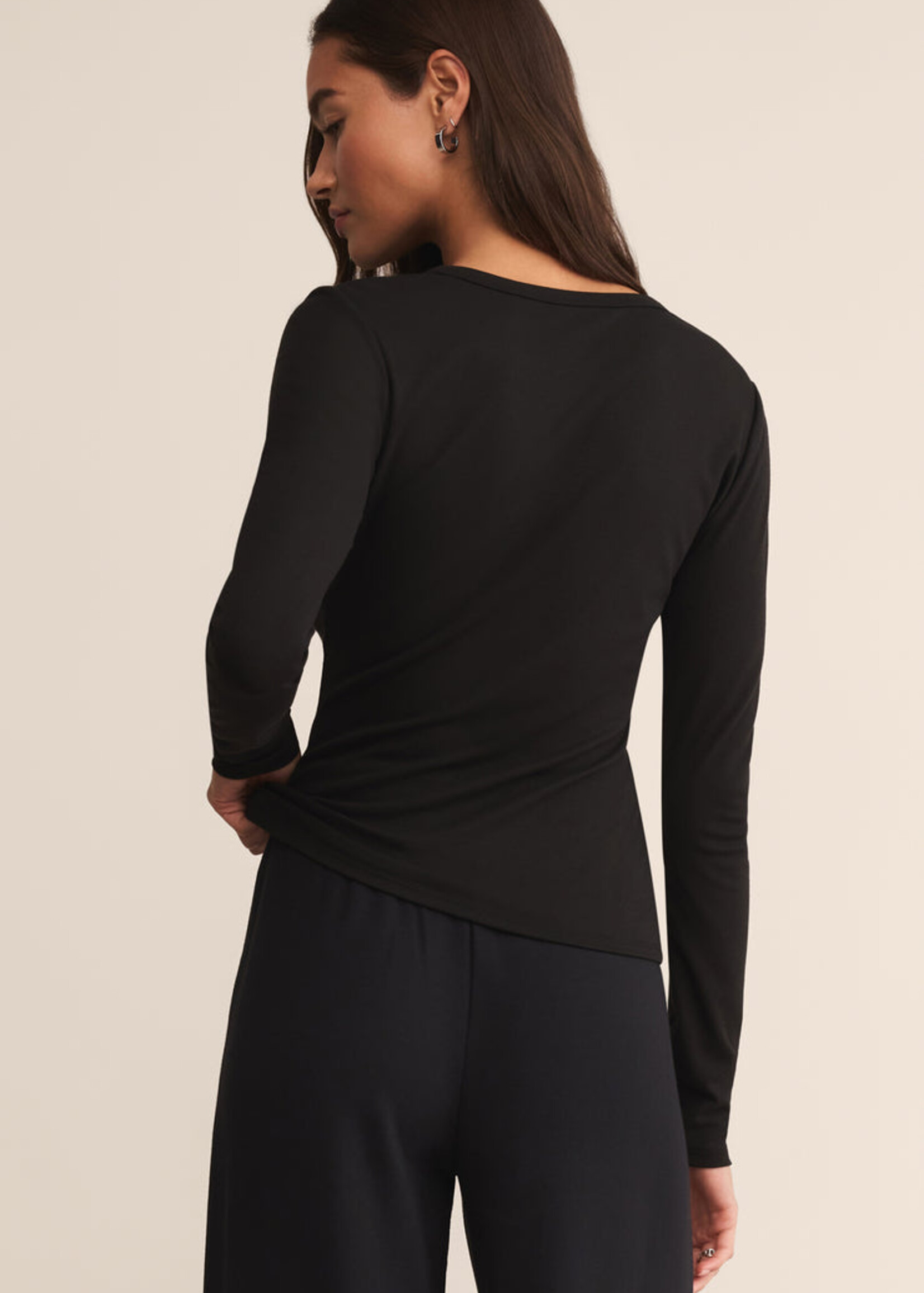 Z-Supply Z-Supply Second Skin Crew LS - Black