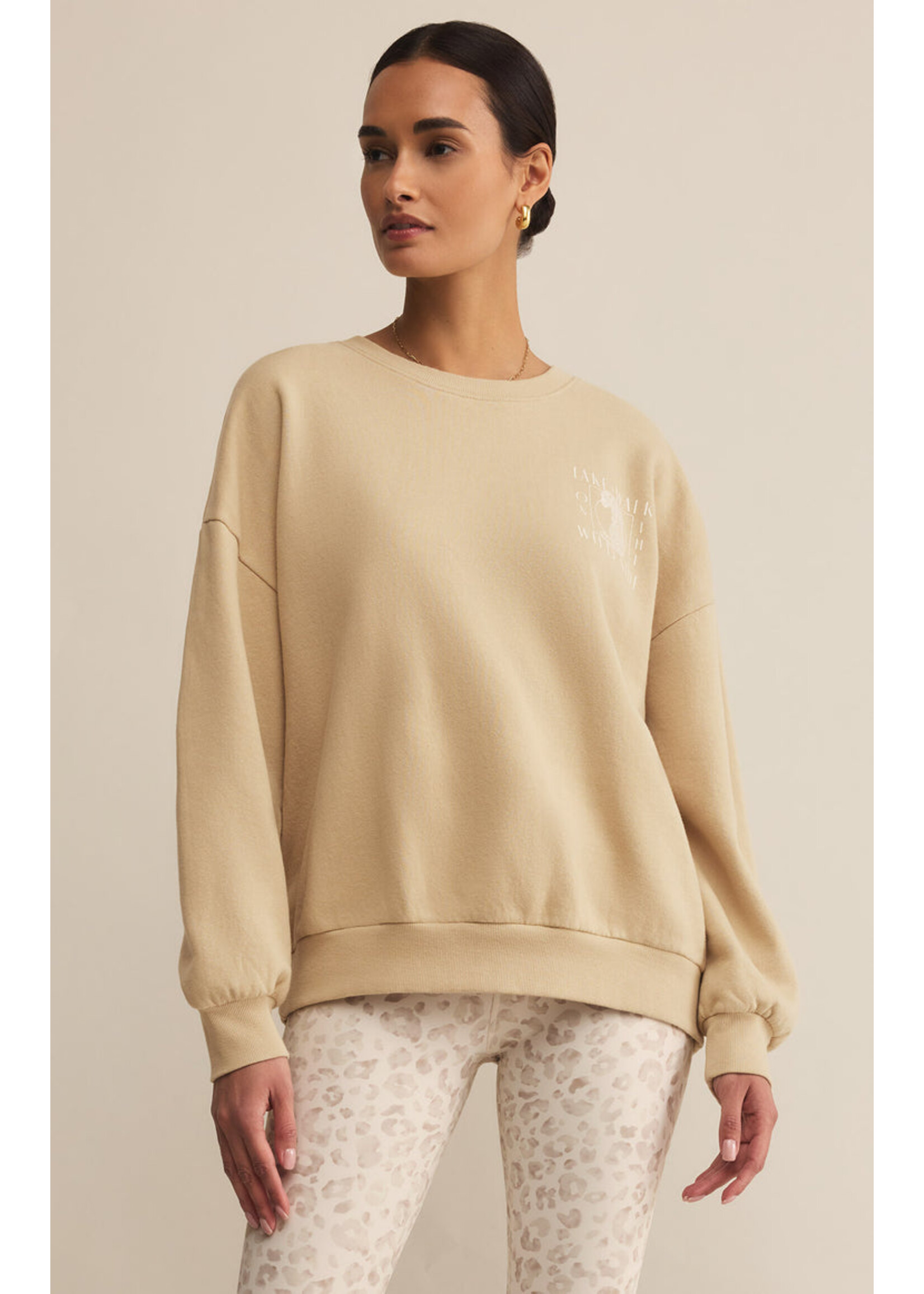 Z-Supply Z-Supply Sweat-Shirt Wild Side - Washed Gold