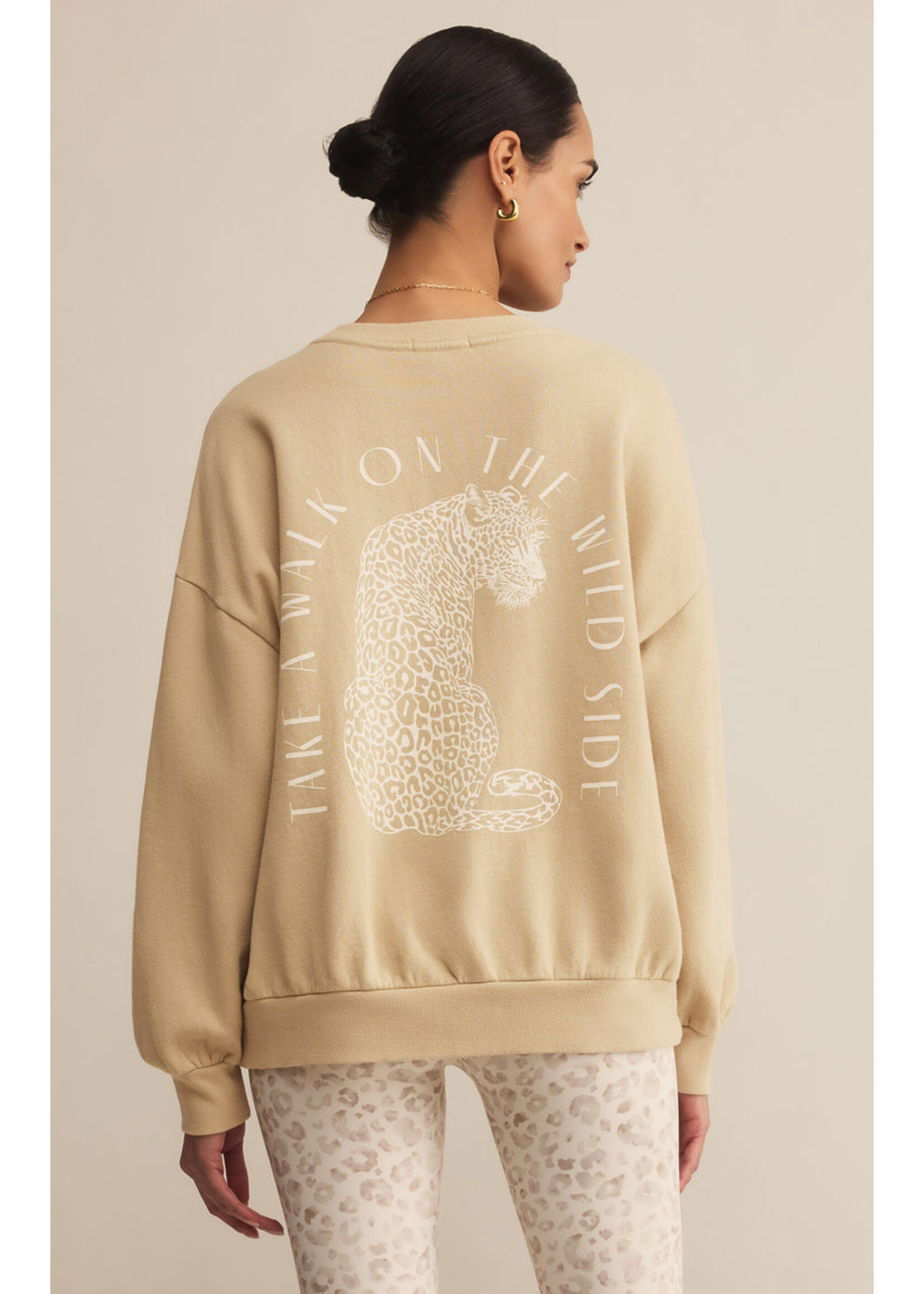 Z-Supply Z-Supply Sweat-Shirt Wild Side - Washed Gold