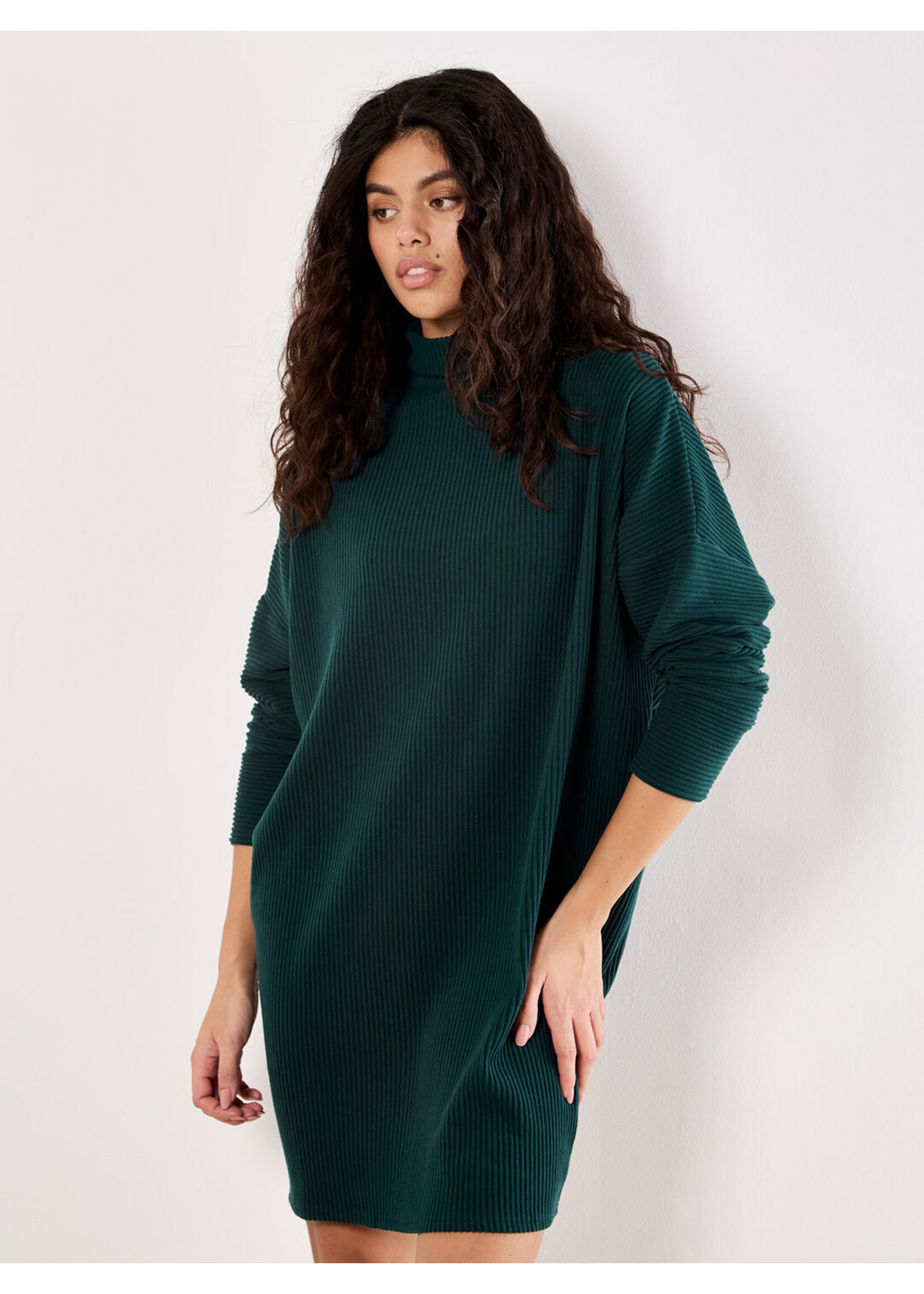 Apricot Apricot Robe Cocon À Côtes Épaisses - Vert