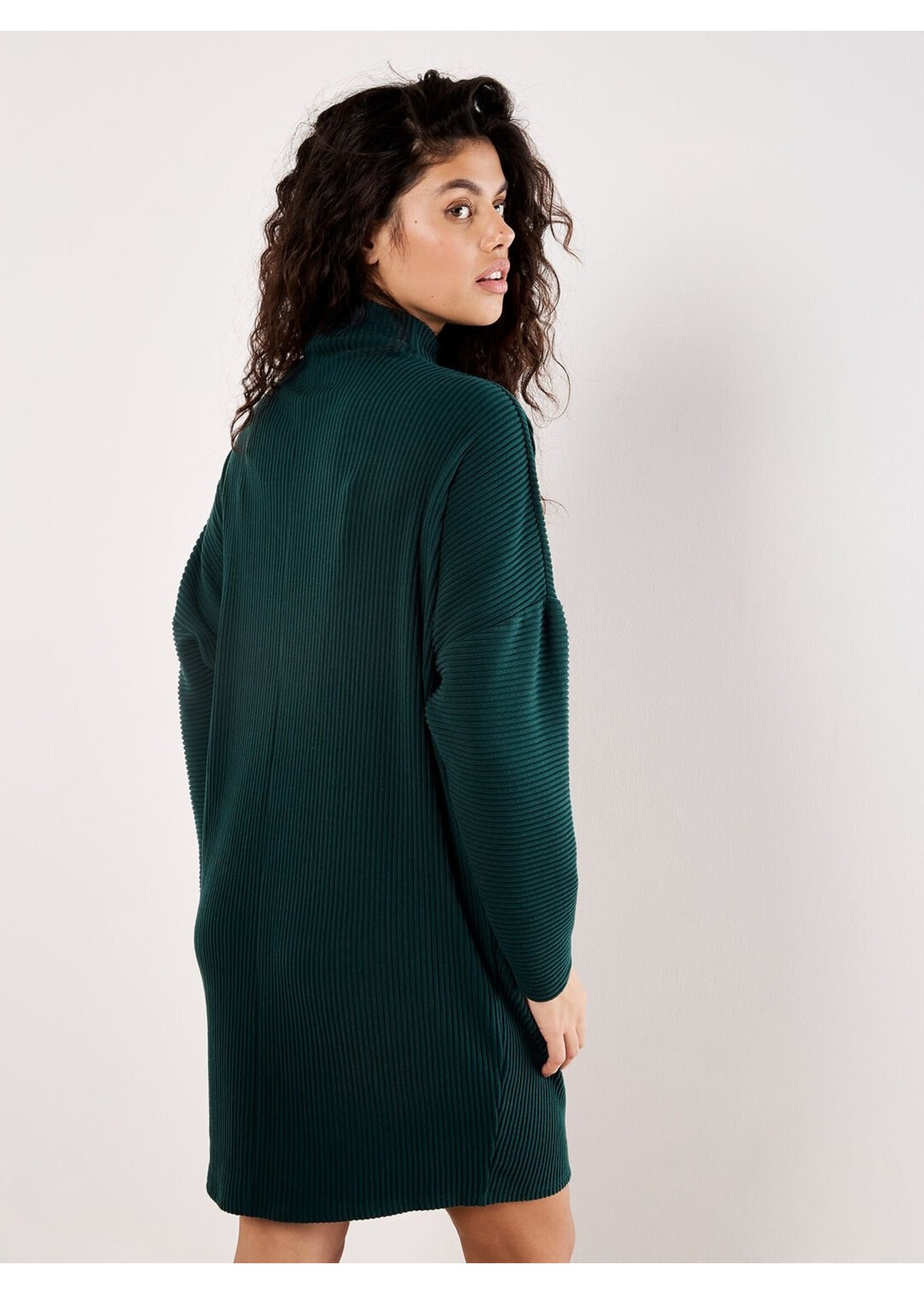 Apricot Apricot Thick Rib Cocoon Dress - Green