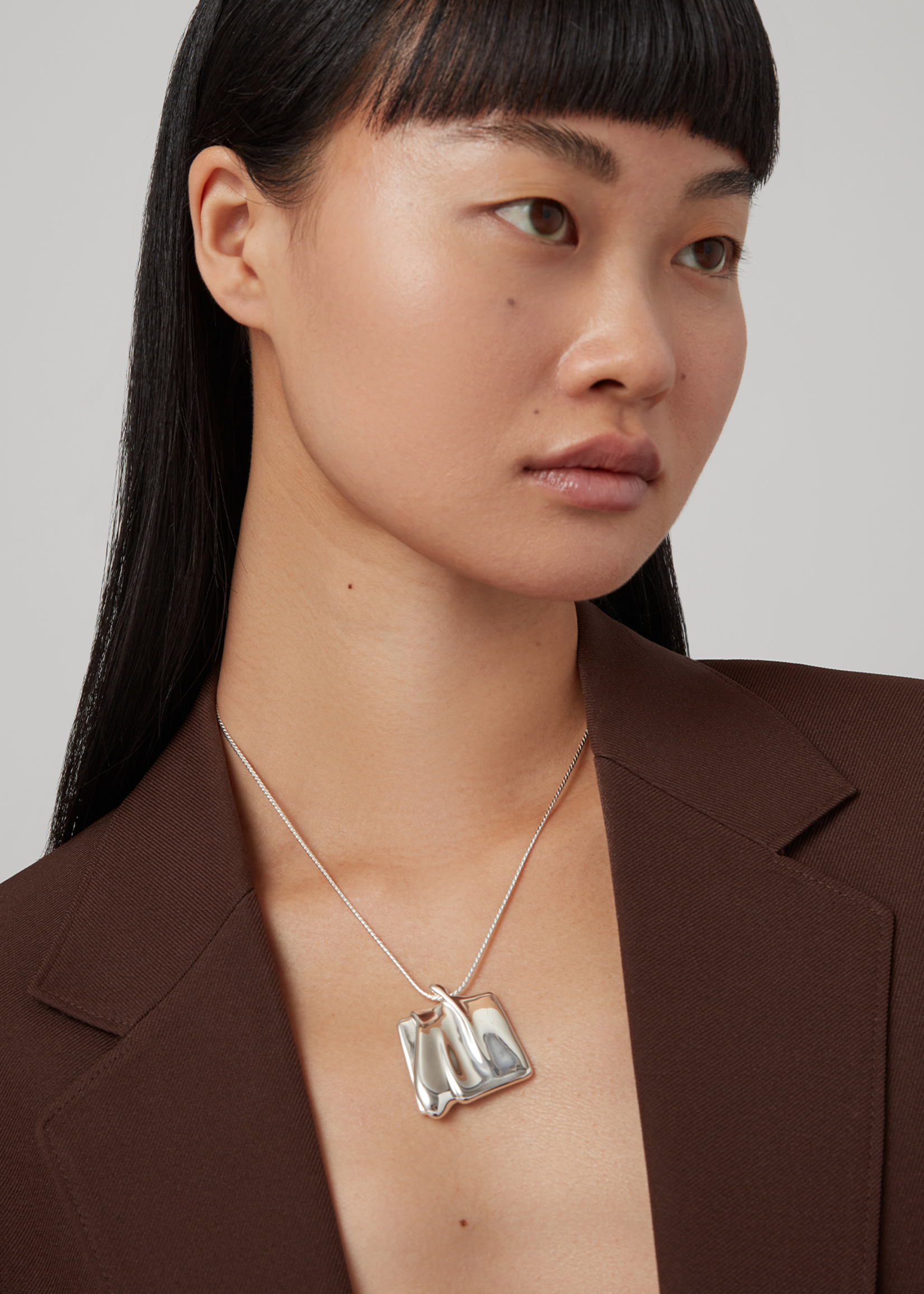 Jenny Bird Collier Pendentif Sundra (Grand) - Argent