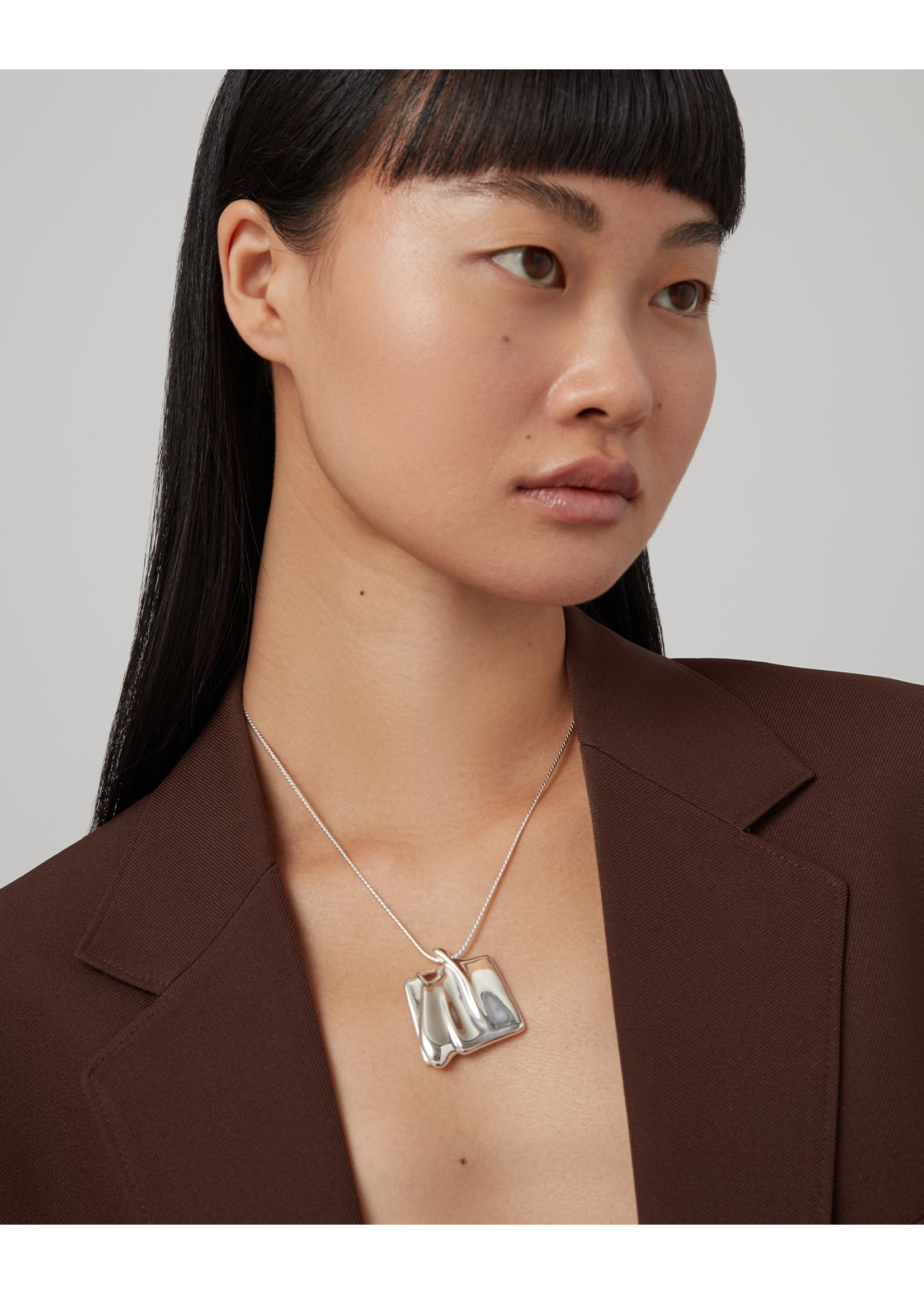Jenny Bird Sundra Pendant Necklace (Large) - Silver