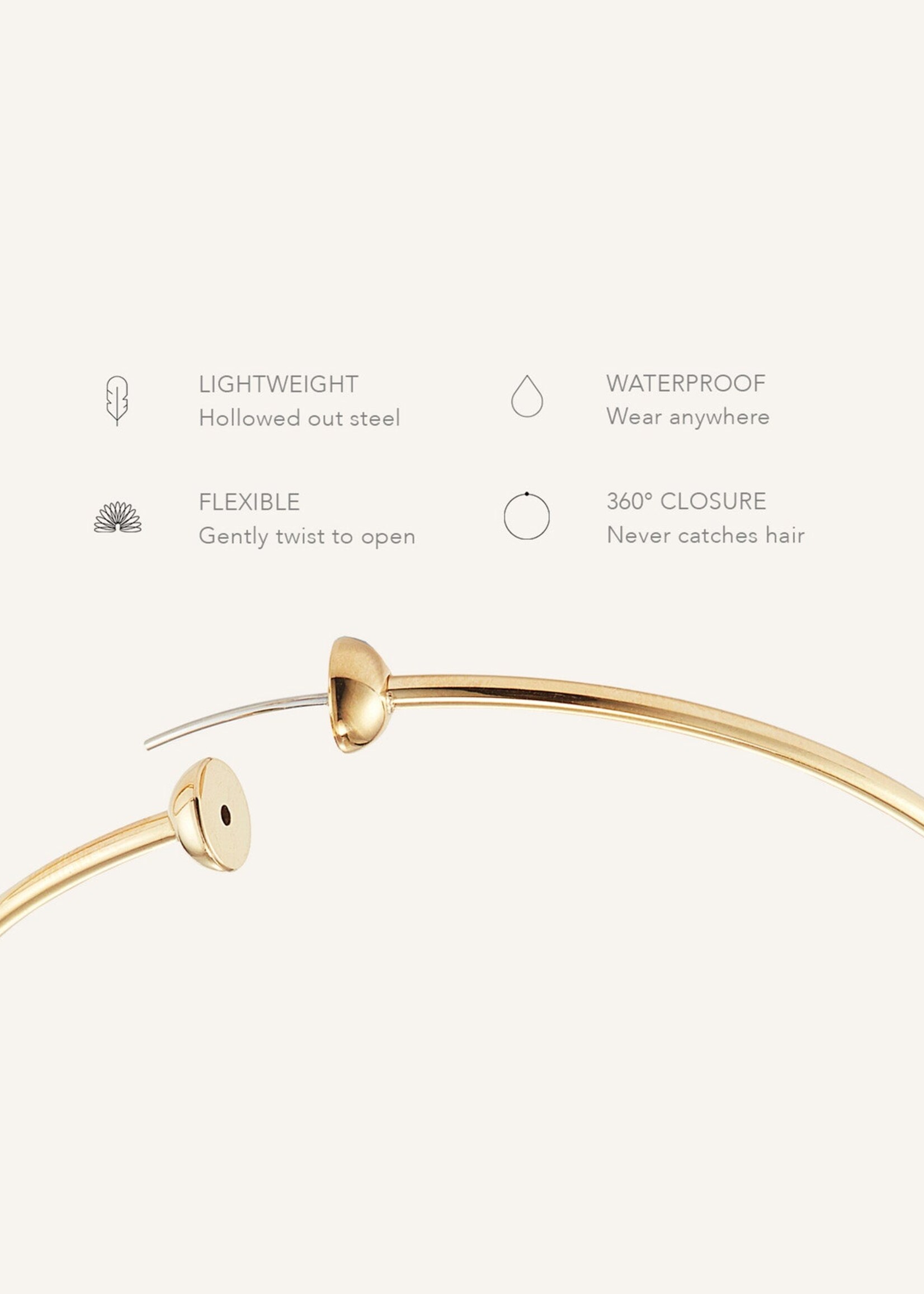 Jenny Bird Créoles Icon (Moyennes) - Or