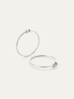 Jenny Bird Icon Hoops (Medium) - Platinum