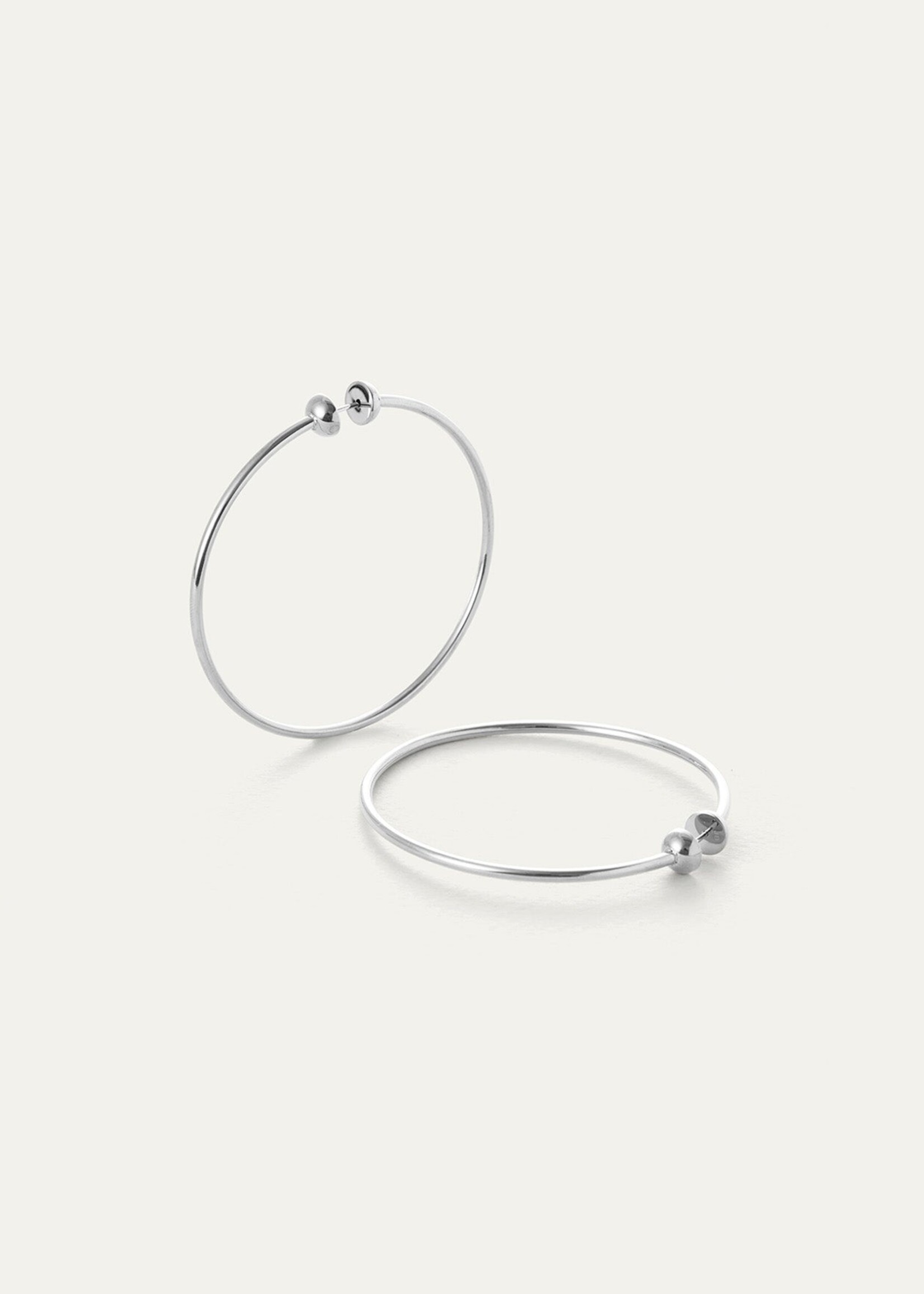 Jenny Bird Icon Hoops (Medium) - Platinum