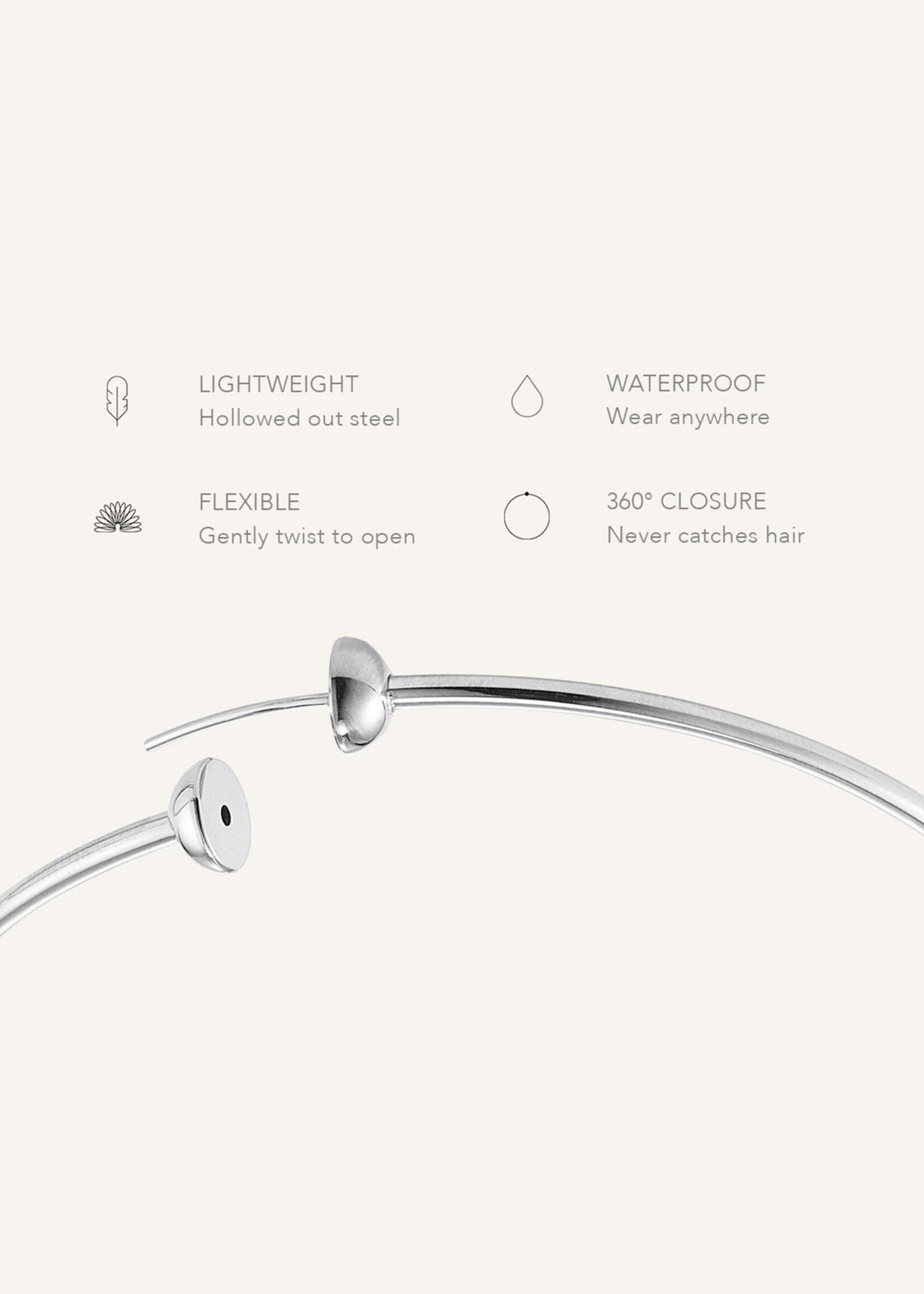 Jenny Bird Créoles Icon (Moyennes) - Platine