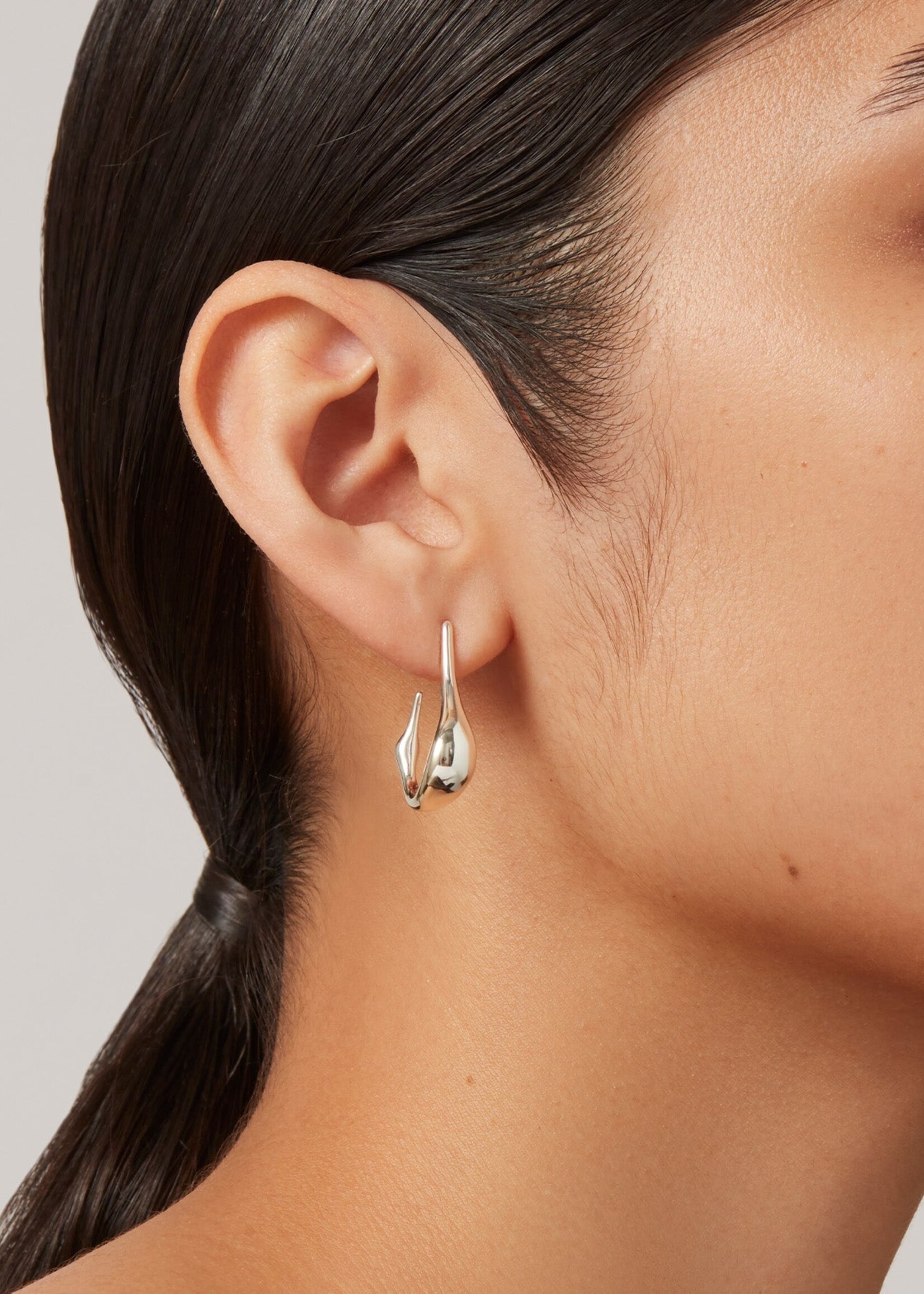 Jenny Bird Colette Hoops (Small) - Silver