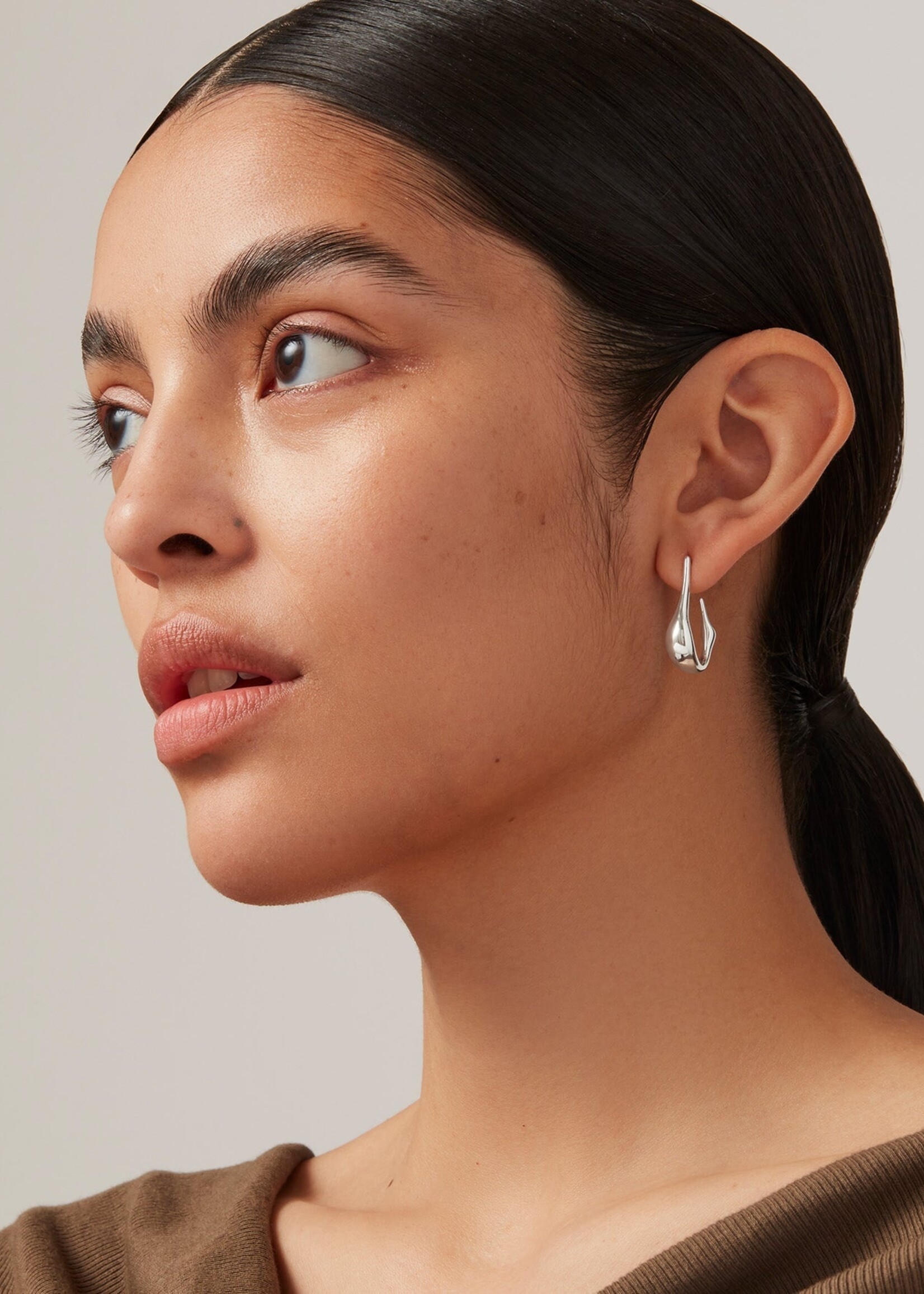 Jenny Bird Colette Hoops (Small) - Silver