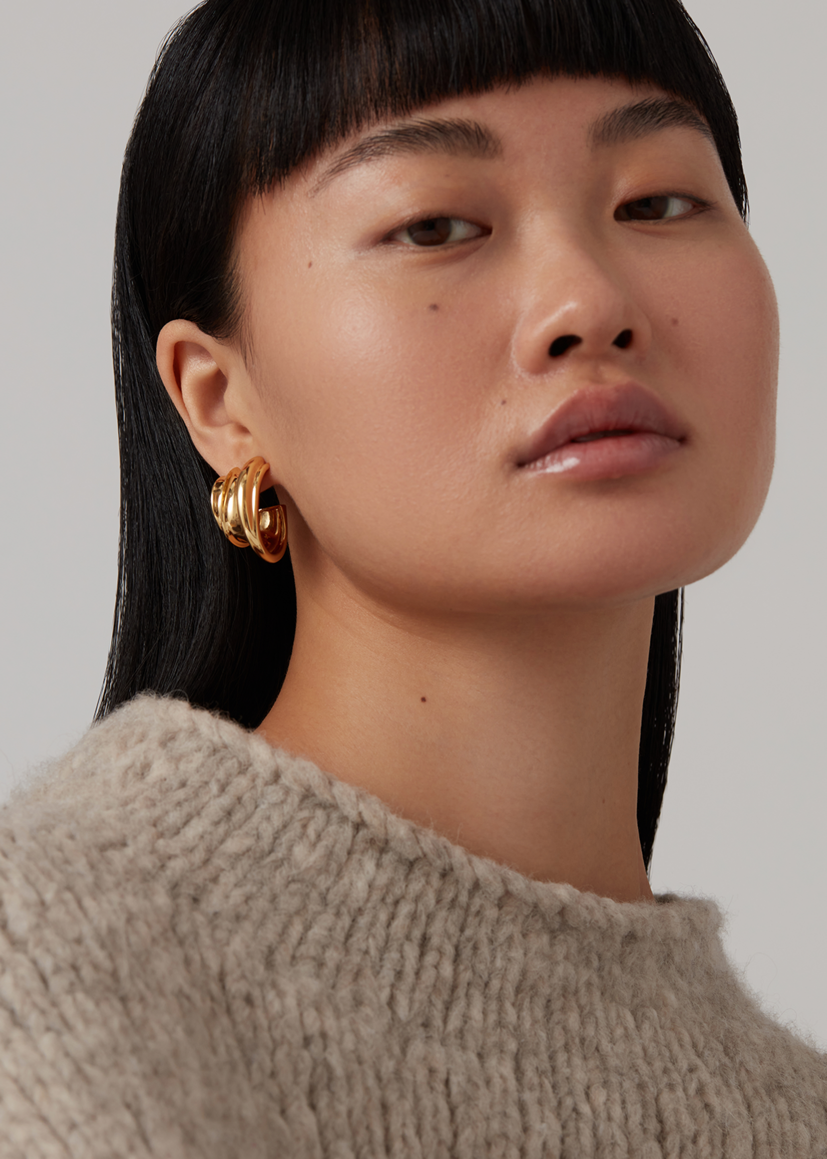 Jenny Bird Leona Hoops - Gold