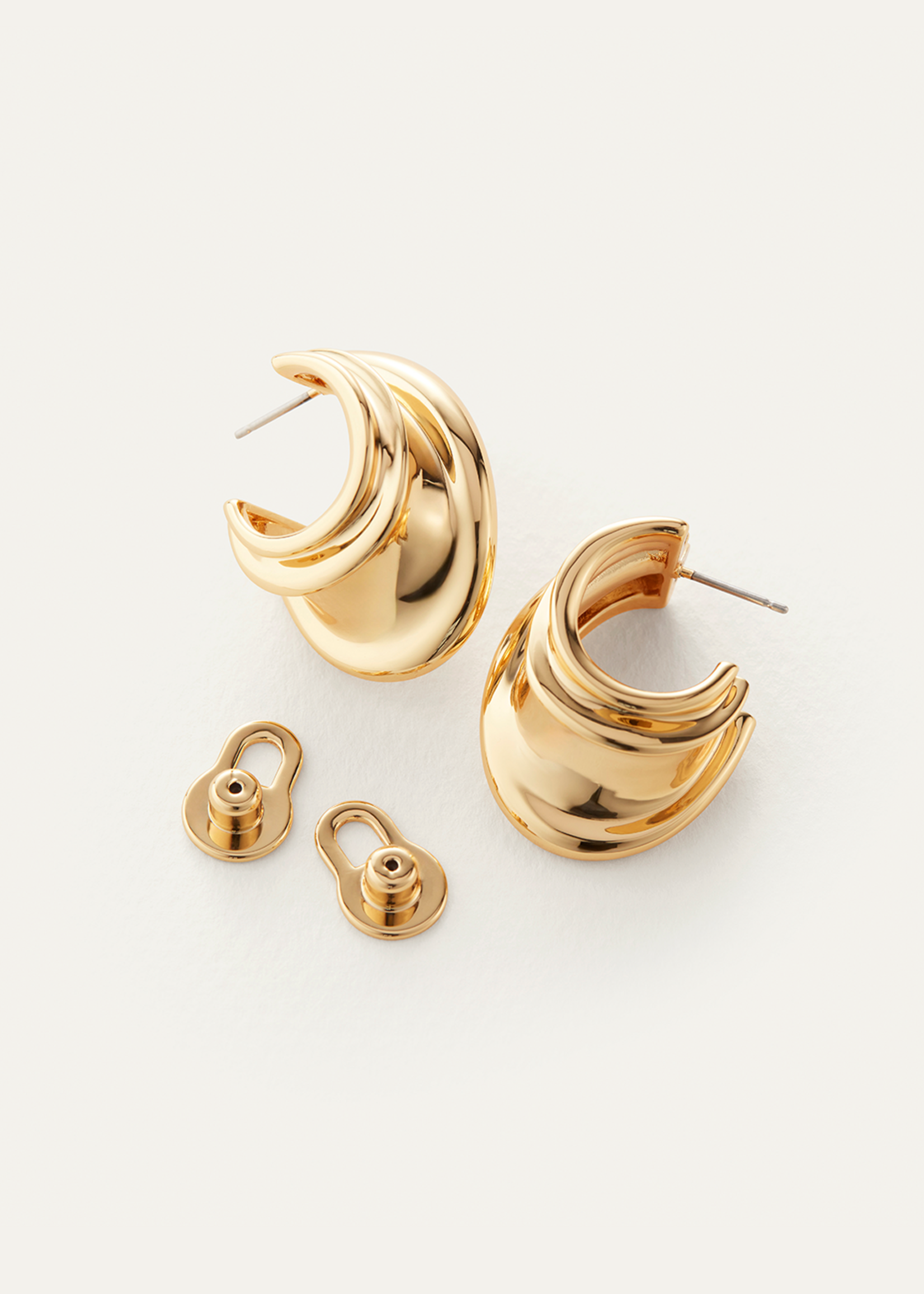 Jenny Bird Leona Hoops - Gold