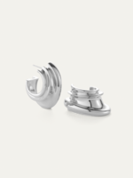 Jenny Bird Leona Hoops - Silver