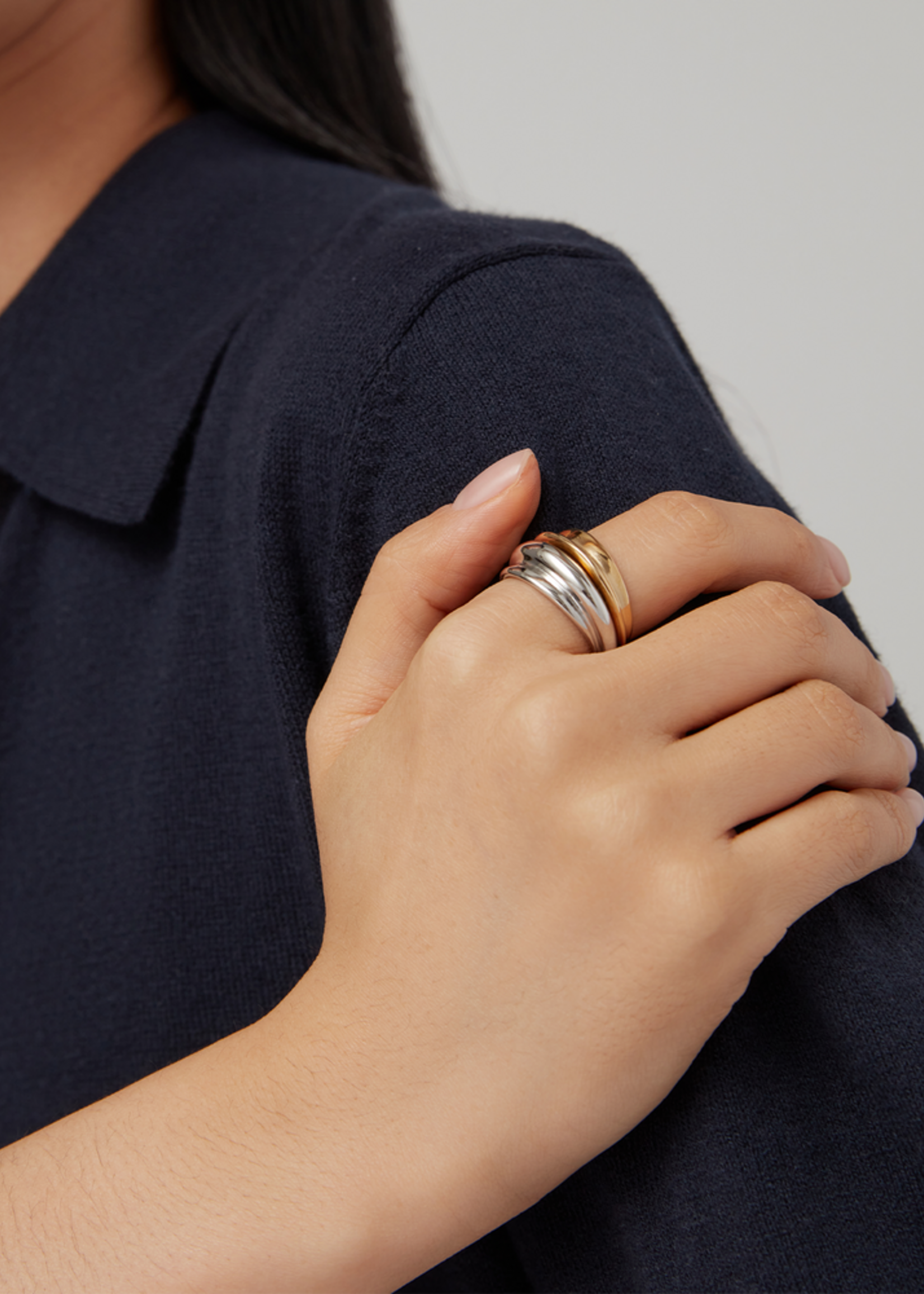 Jenny Bird Lennon Ring Set - Two-Tone