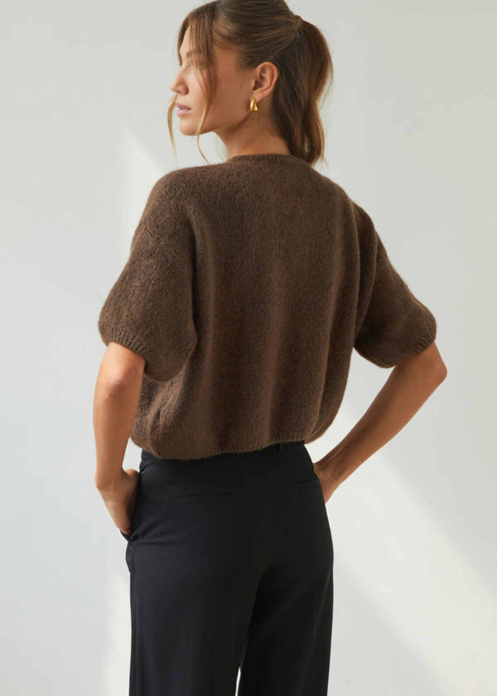 Charli Charli Emme Cardigan - Espresso