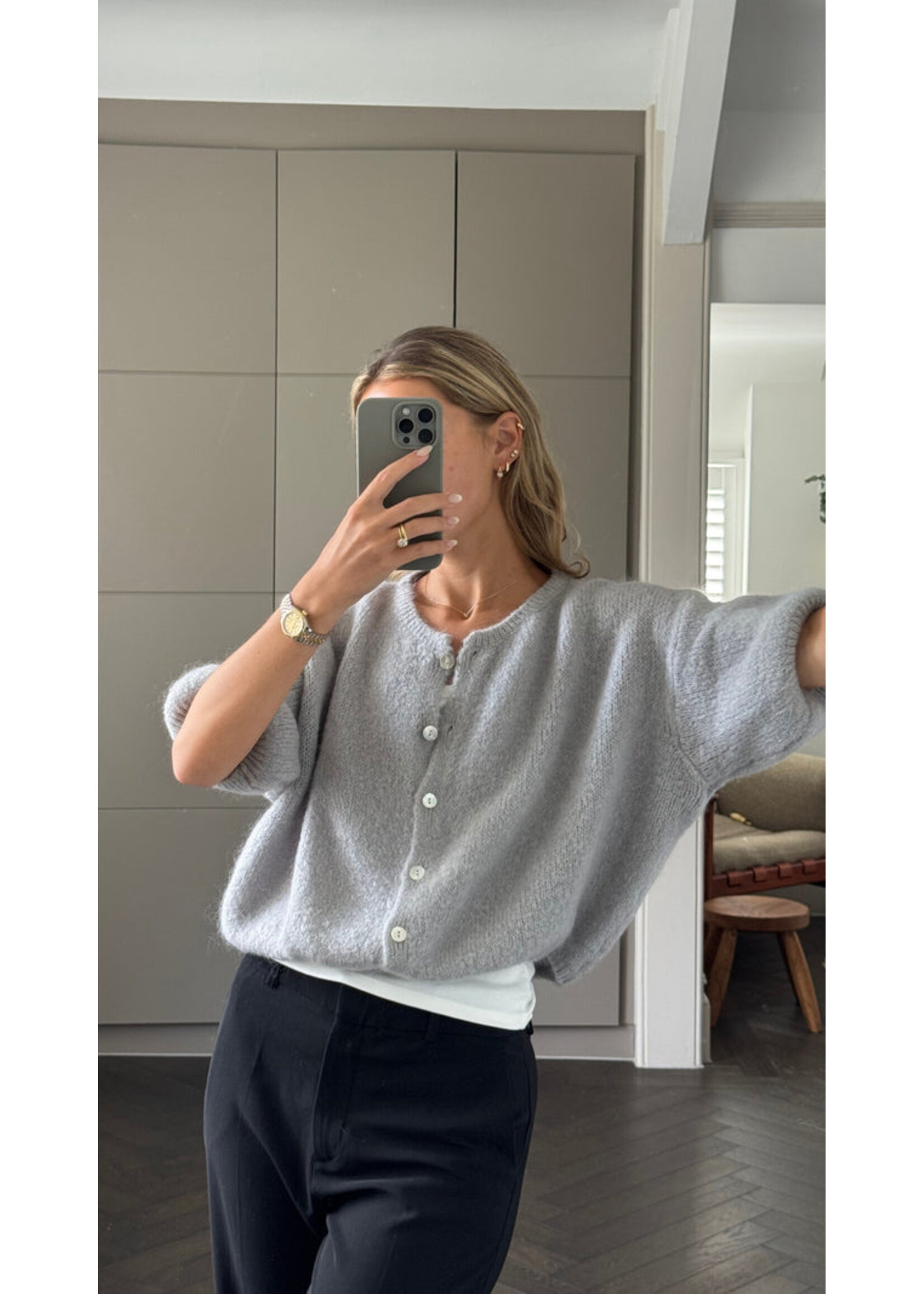 Charli Charli Cardigan Emme - Stone