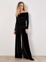 Apricot Apricot Velvet Clean Waist Trousers - Black