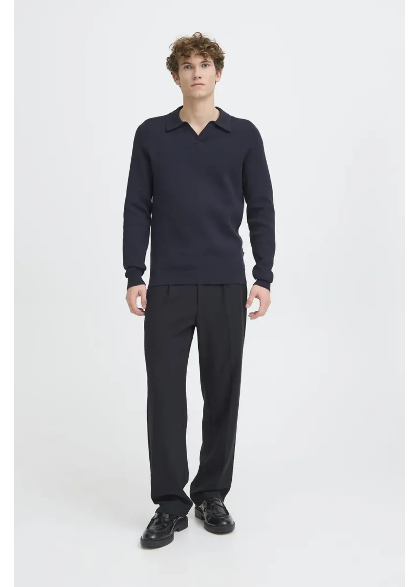 Casual Friday Casual Friday Pull En Maille Dahl Polo - Dark Navy